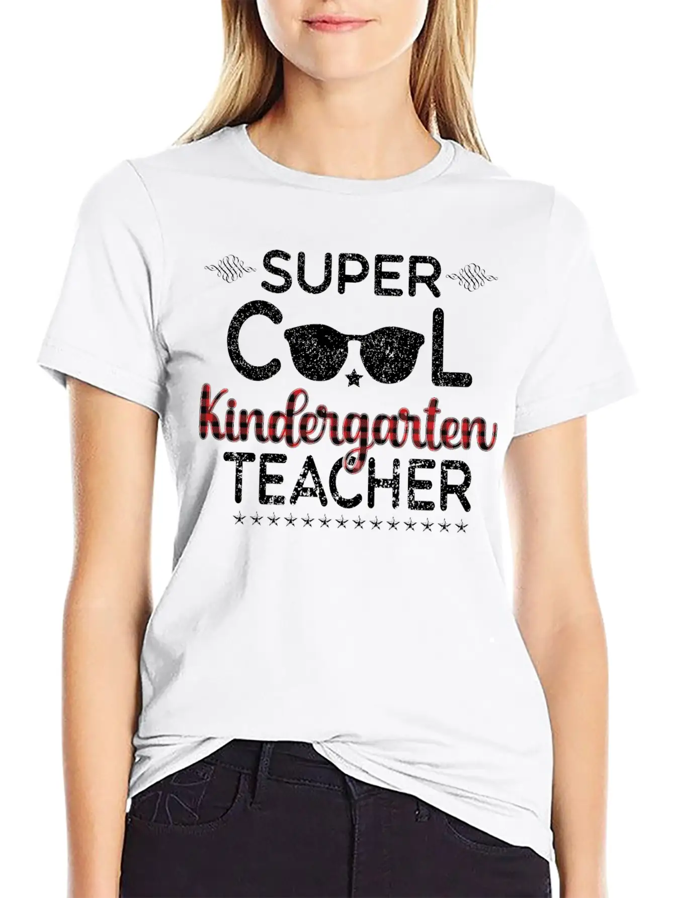 Super Cool Kindergarten Teacher Lightweight Cotton T-Shirt – Daily Comfort Graphic Shirt