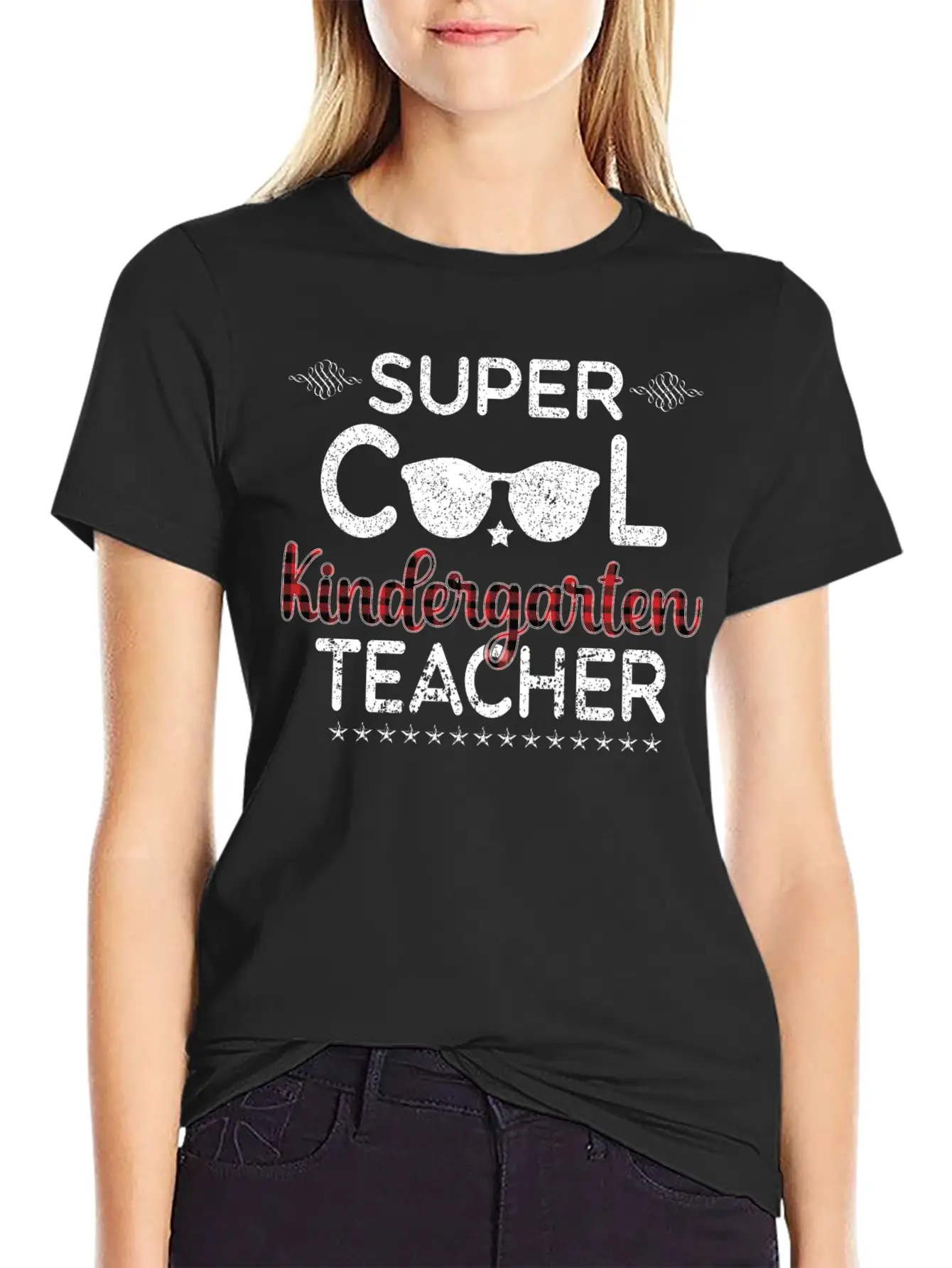 Super Cool Kindergarten Teacher Lightweight Cotton T-Shirt – Daily Comfort Graphic Shirt