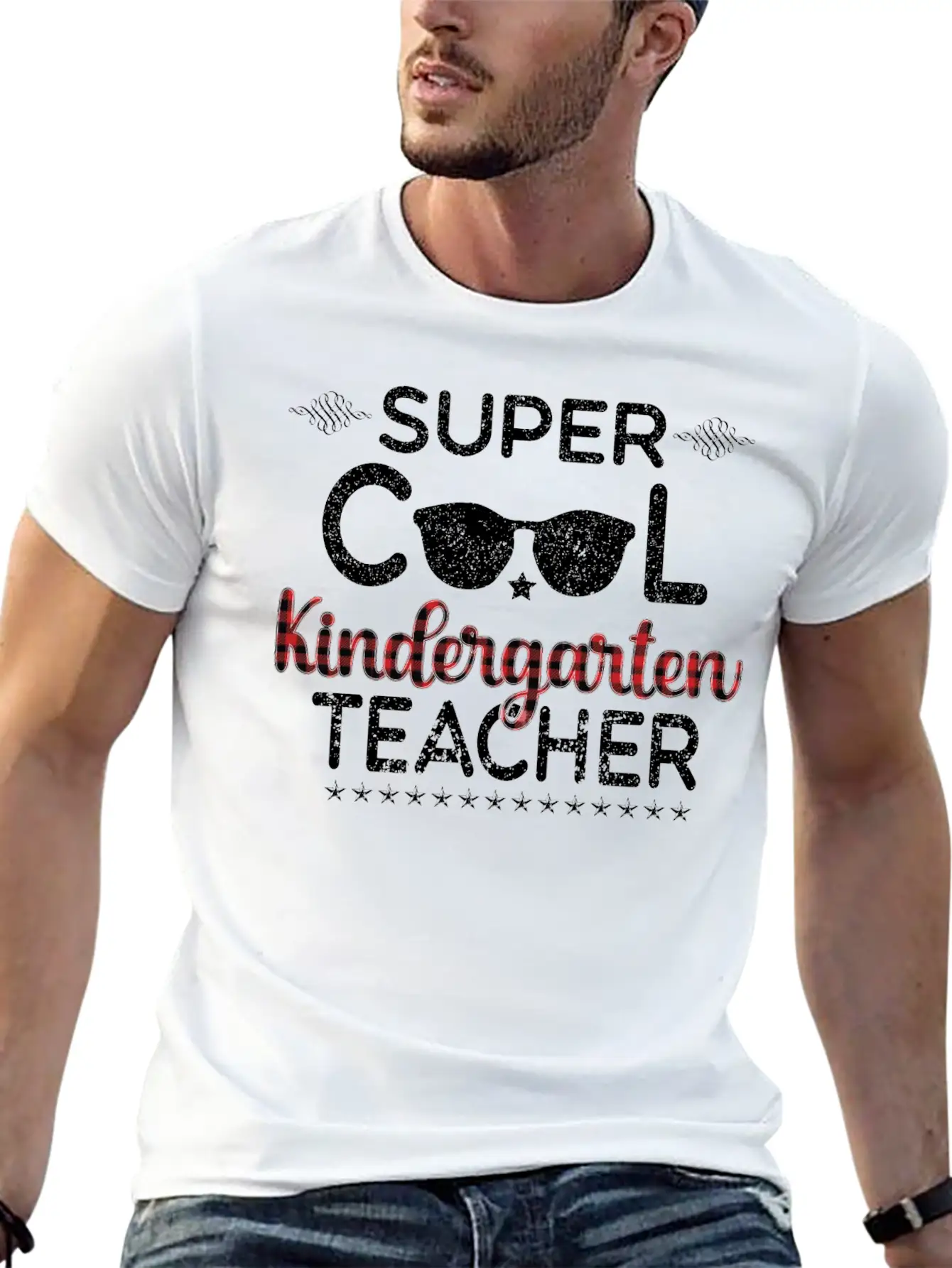 Super Cool Kindergarten Teacher Lightweight Cotton T-Shirt – Daily Comfort Graphic Shirt