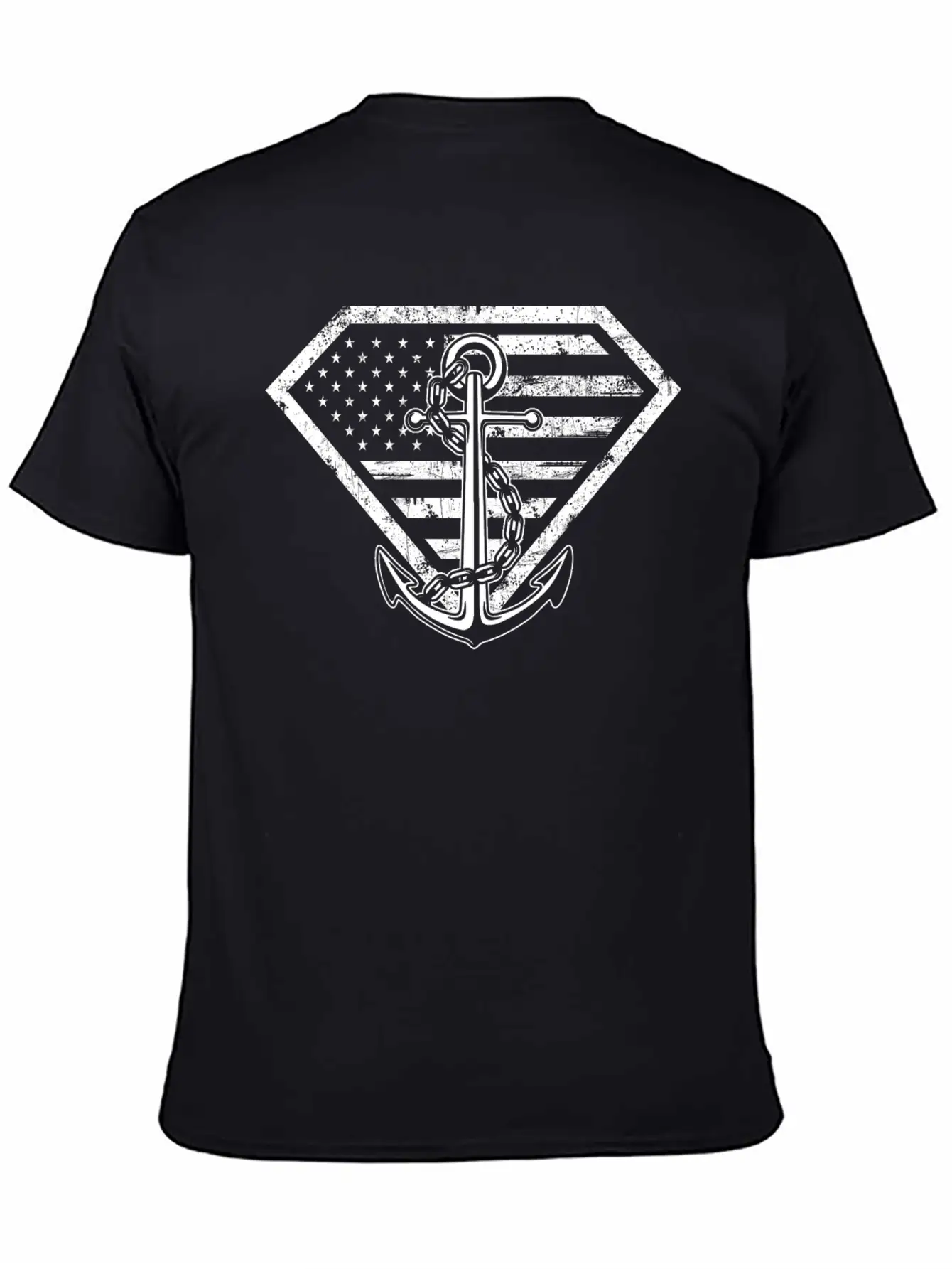 Super Sailor-Sailor Flag T-shirt For American Lightweight Cotton T-Shirt – Daily Comfort Graphic Shirt