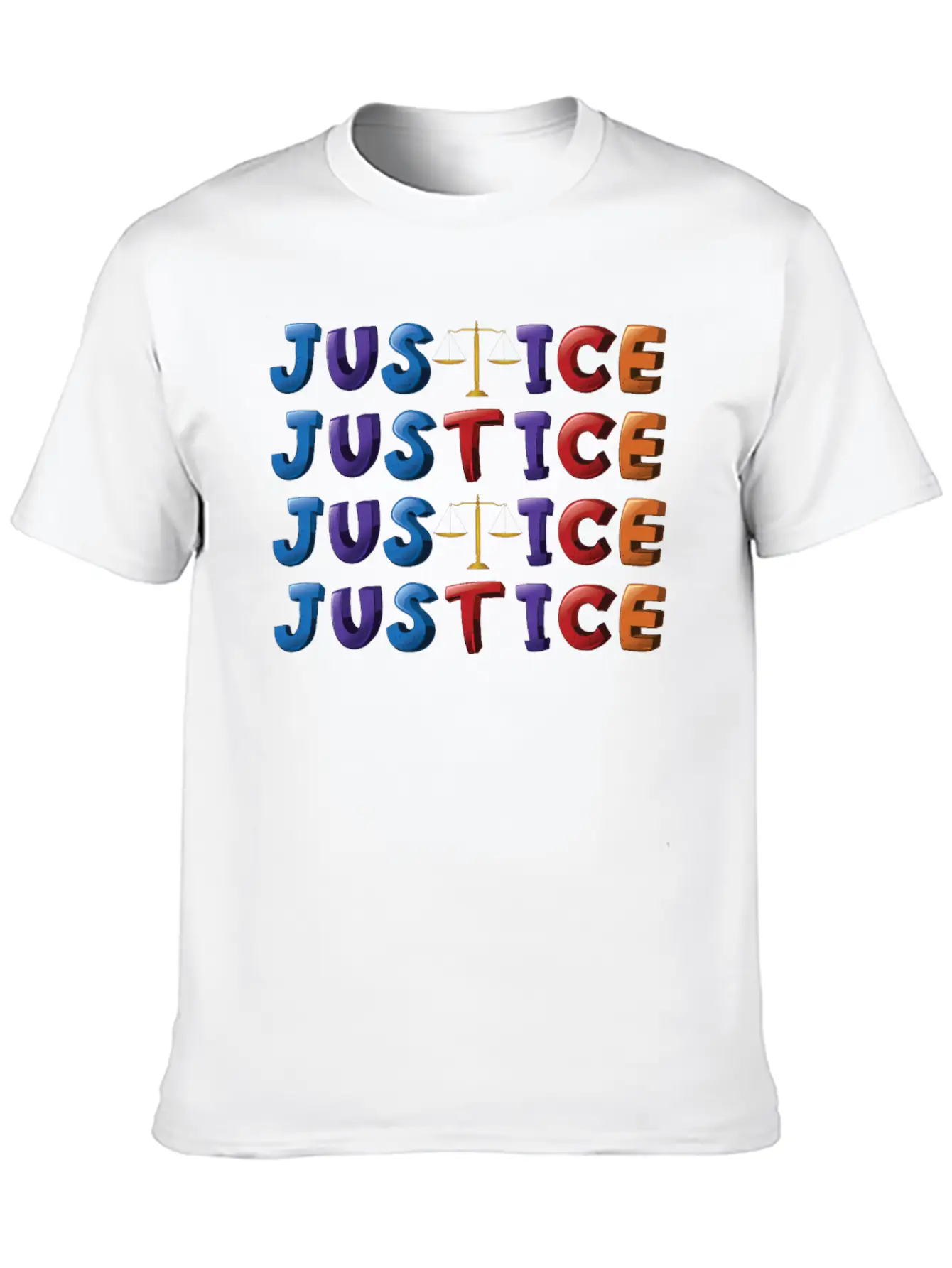 Support - Justice - Awareness - Equality - Classic Fit Graphic Tee For Daily Comfort – Unisex Cotton Shirt