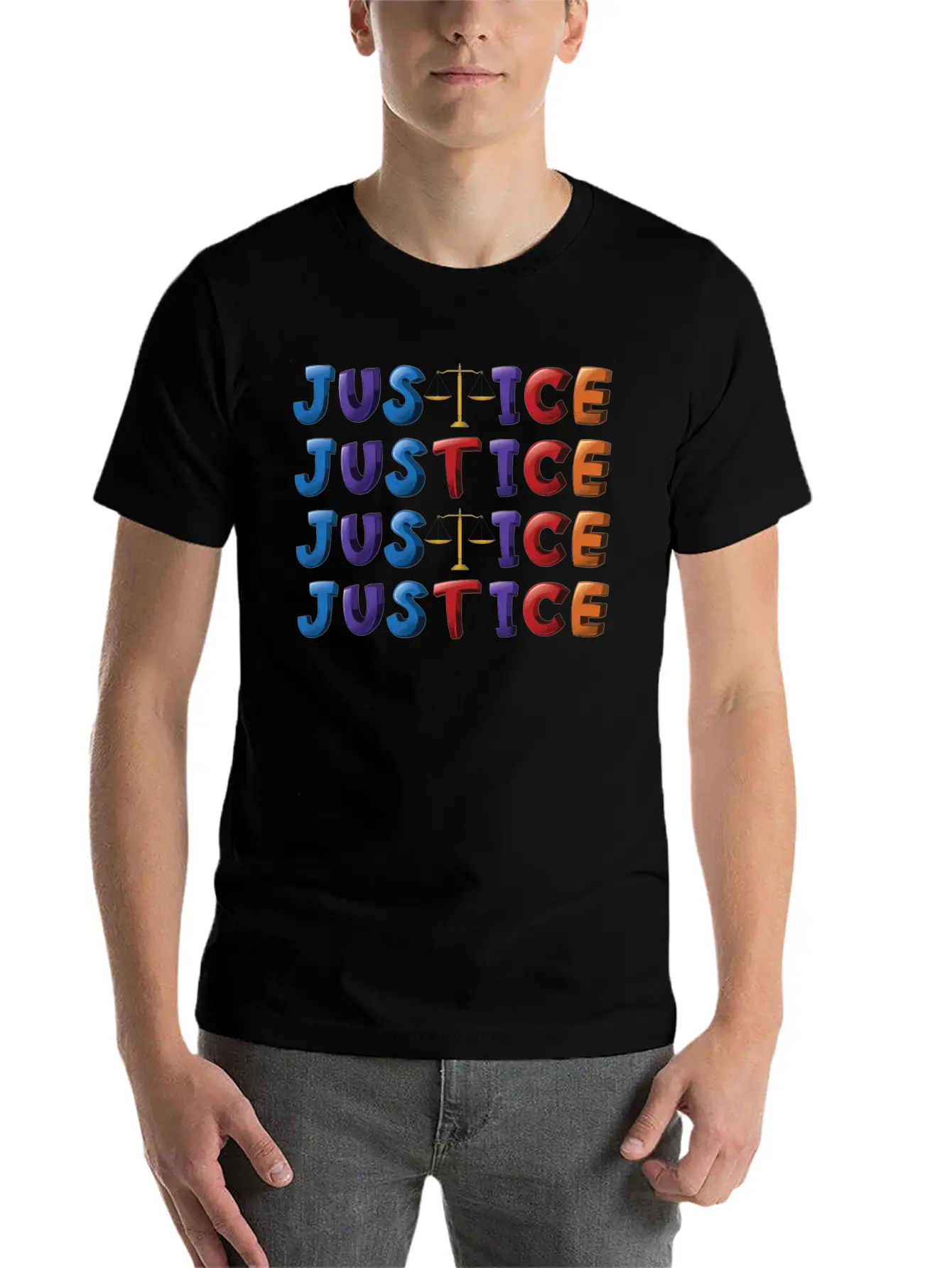 Support - Justice - Awareness - Equality - Classic Fit Graphic Tee For Daily Comfort – Unisex Cotton Shirt