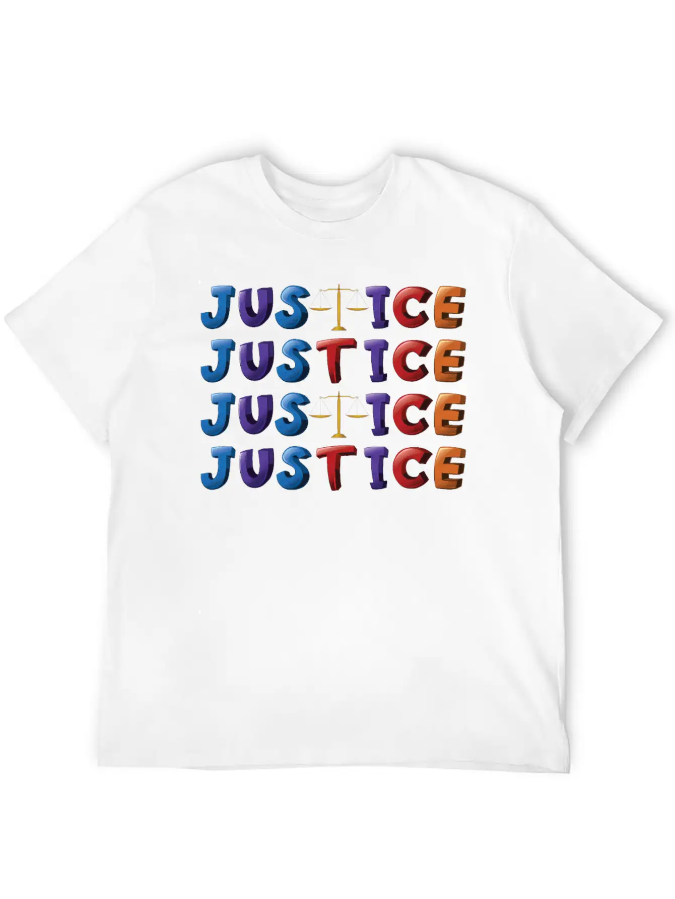 Support - Justice - Awareness - Equality - Classic Fit Graphic Tee For Daily Comfort – Unisex Cotton Shirt