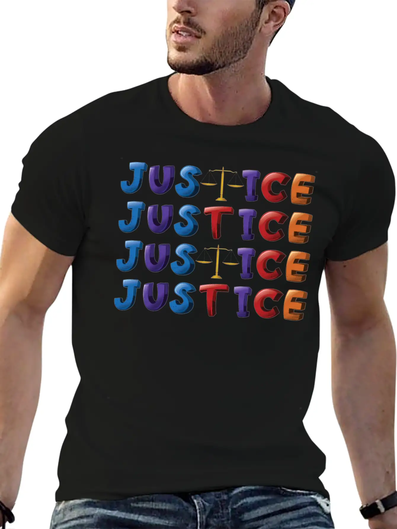 Support - Justice - Awareness - Equality - Classic Fit Graphic Tee For Daily Comfort – Unisex Cotton Shirt