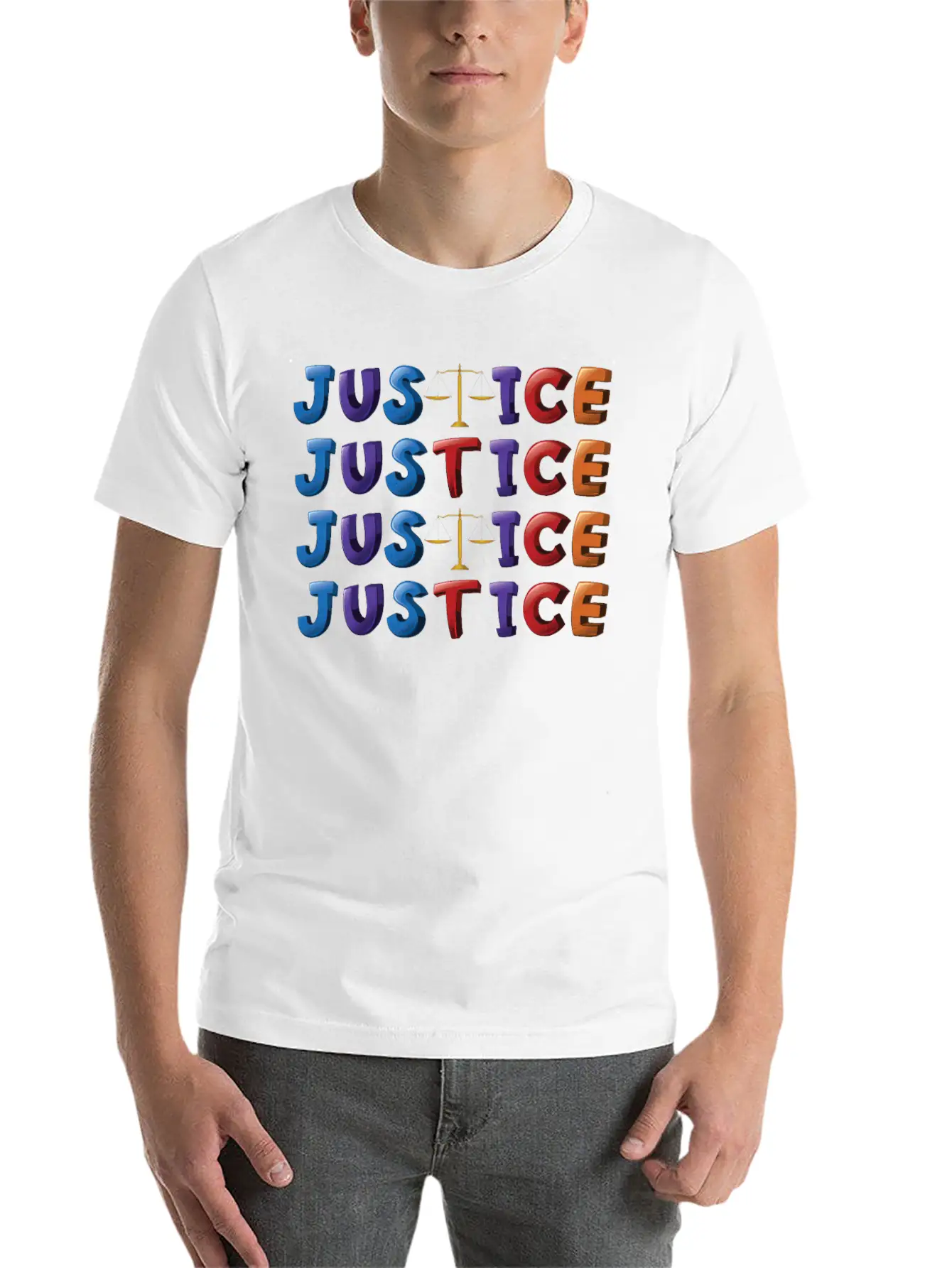 Support - Justice - Awareness - Equality - Classic Fit Graphic Tee For Daily Comfort – Unisex Cotton Shirt