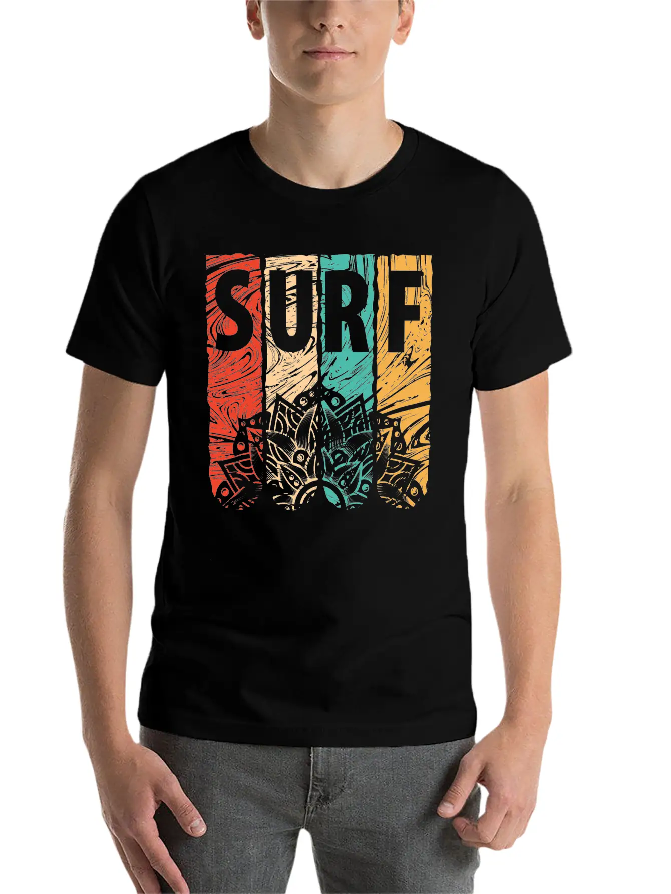 SURF Lightweight Cotton T-Shirt – Daily Comfort Graphic Shirt