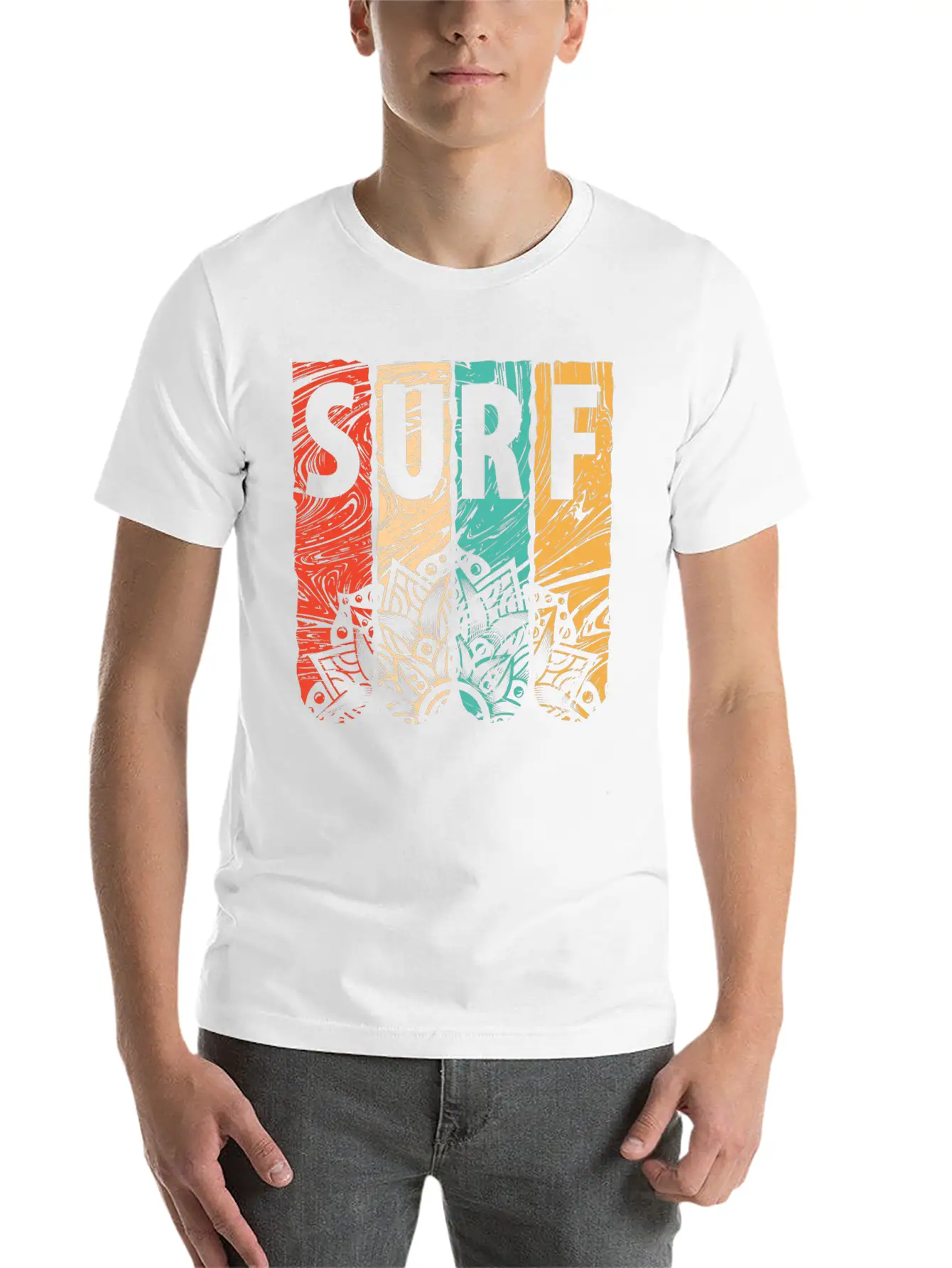 SURF Lightweight Cotton T-Shirt – Daily Comfort Graphic Shirt