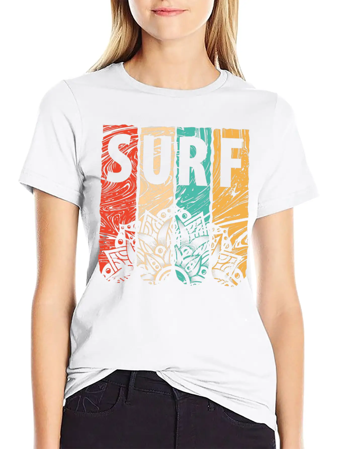 SURF Lightweight Cotton T-Shirt – Daily Comfort Graphic Shirt