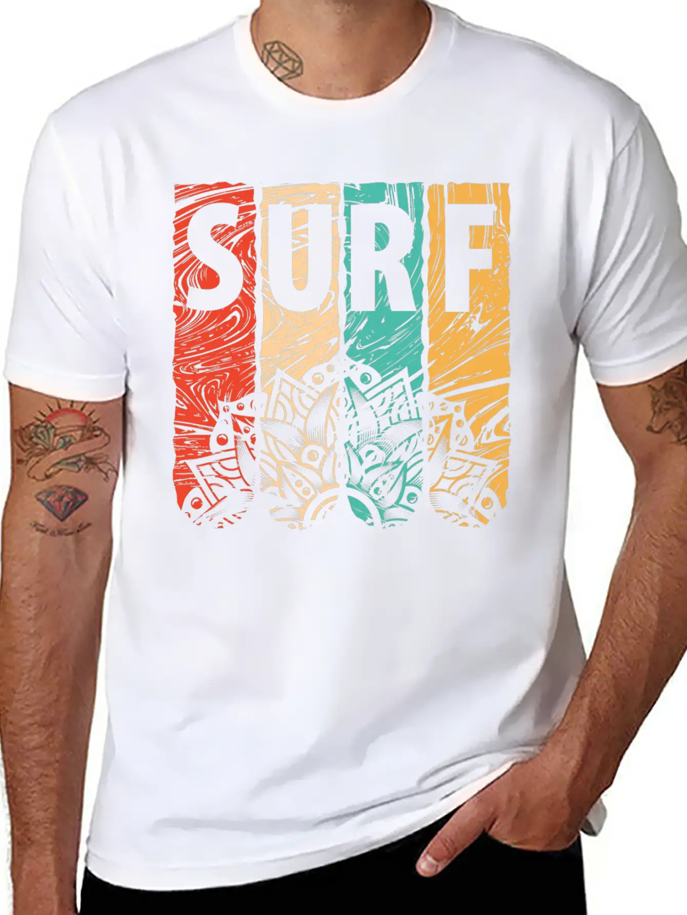 SURF Lightweight Cotton T-Shirt – Daily Comfort Graphic Shirt