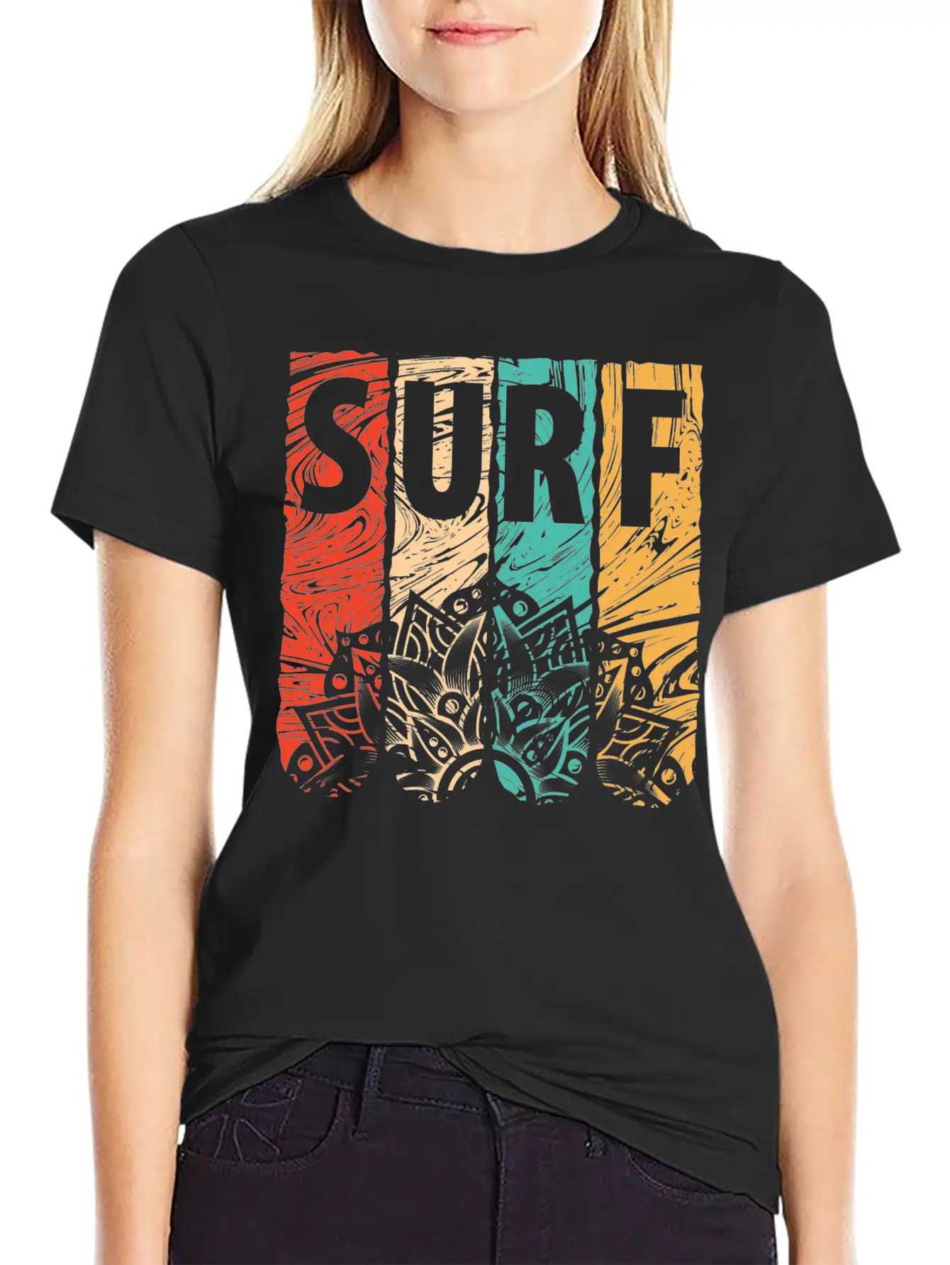 SURF Lightweight Cotton T-Shirt – Daily Comfort Graphic Shirt
