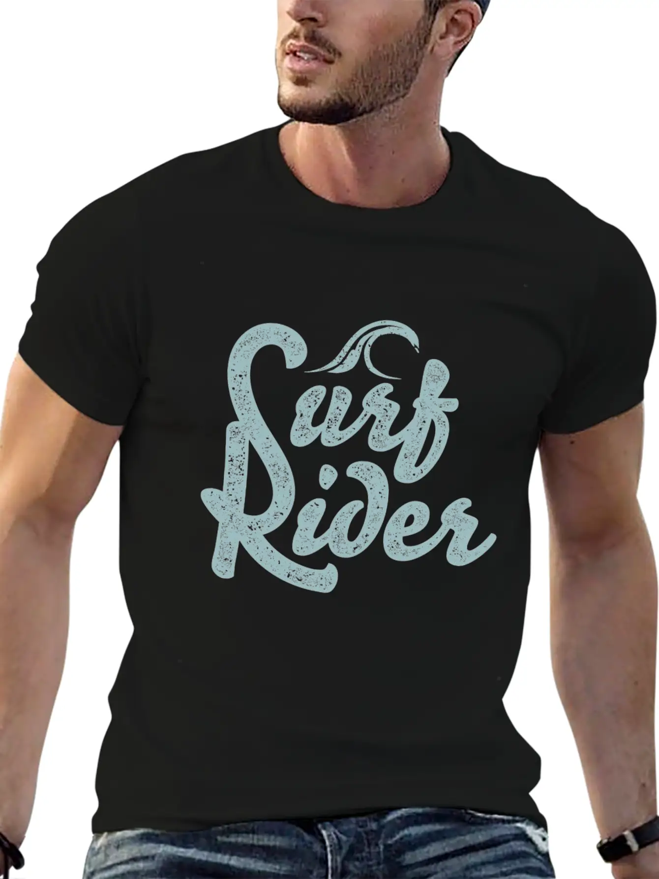 Surf Rider Lightweight Cotton T-Shirt – Daily Comfort Graphic Shirt