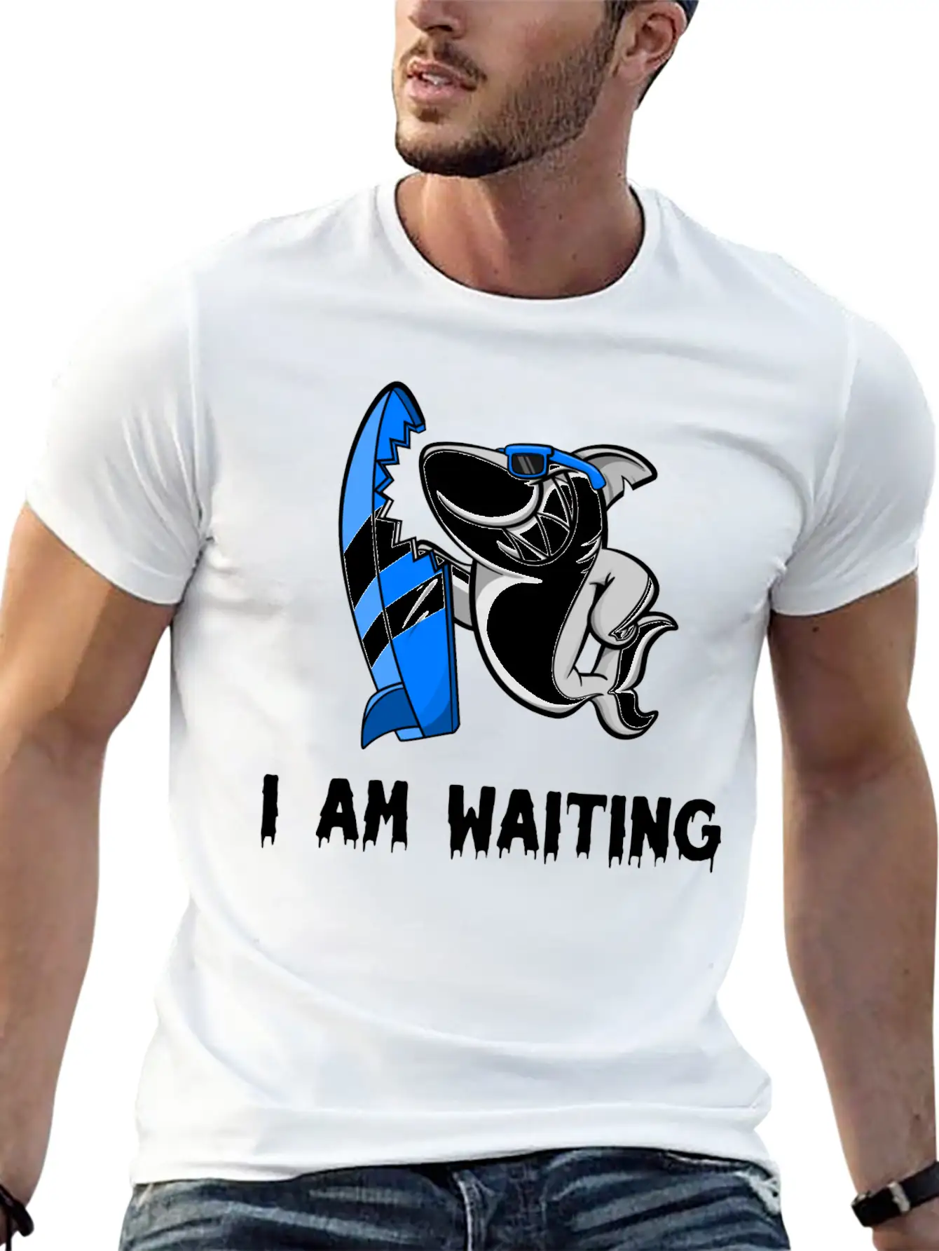 Surfing Lightweight Cotton T-Shirt – Daily Comfort Graphic Shirt