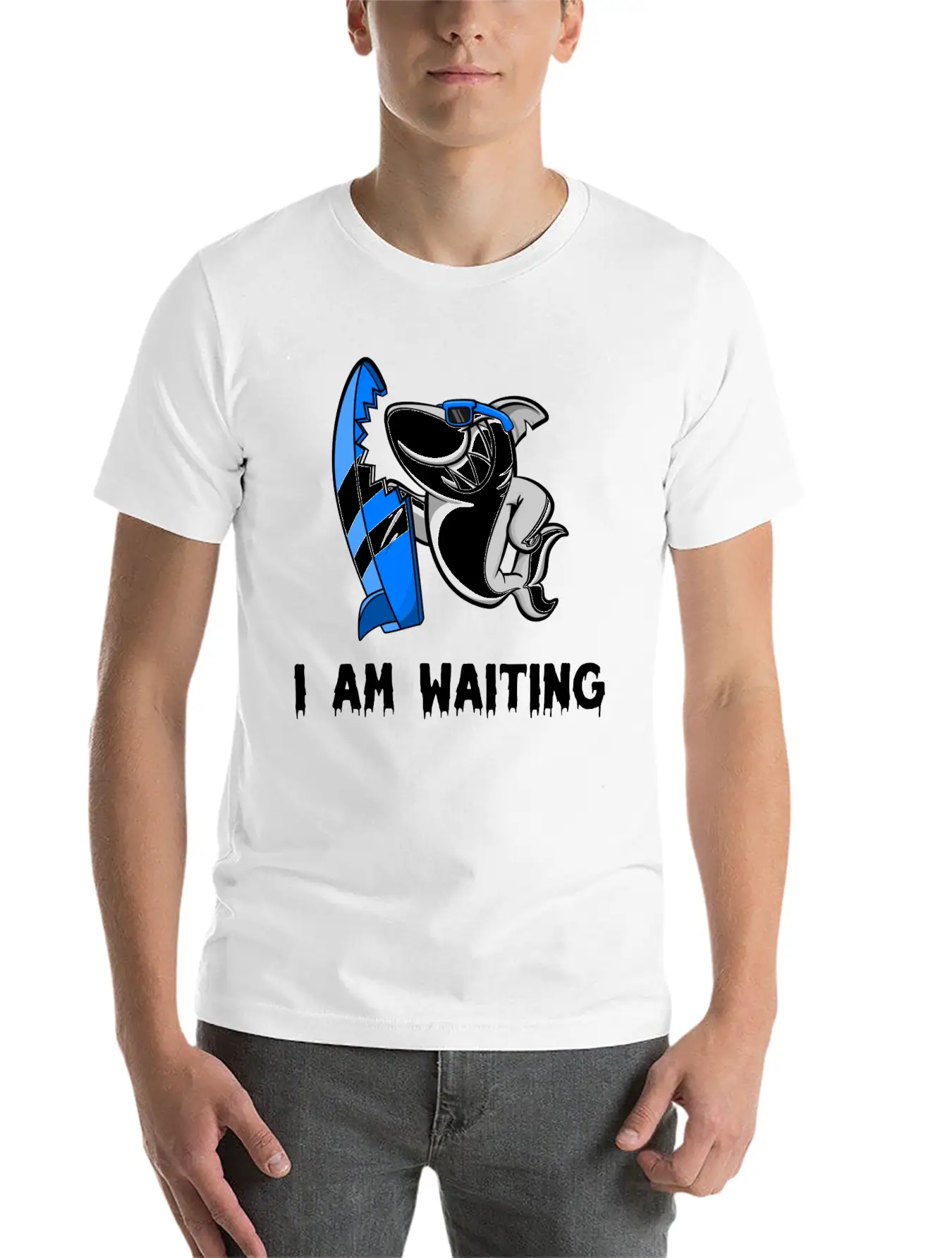 Surfing Lightweight Cotton T-Shirt – Daily Comfort Graphic Shirt