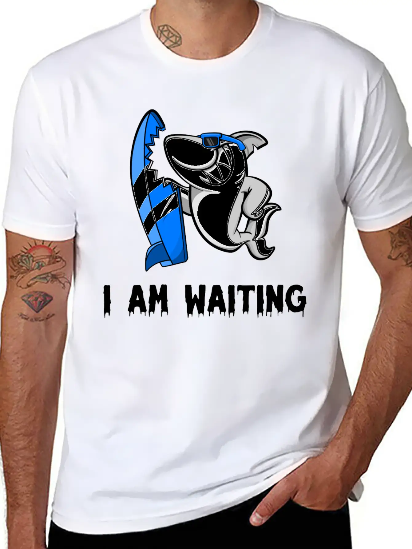 Surfing Lightweight Cotton T-Shirt – Daily Comfort Graphic Shirt