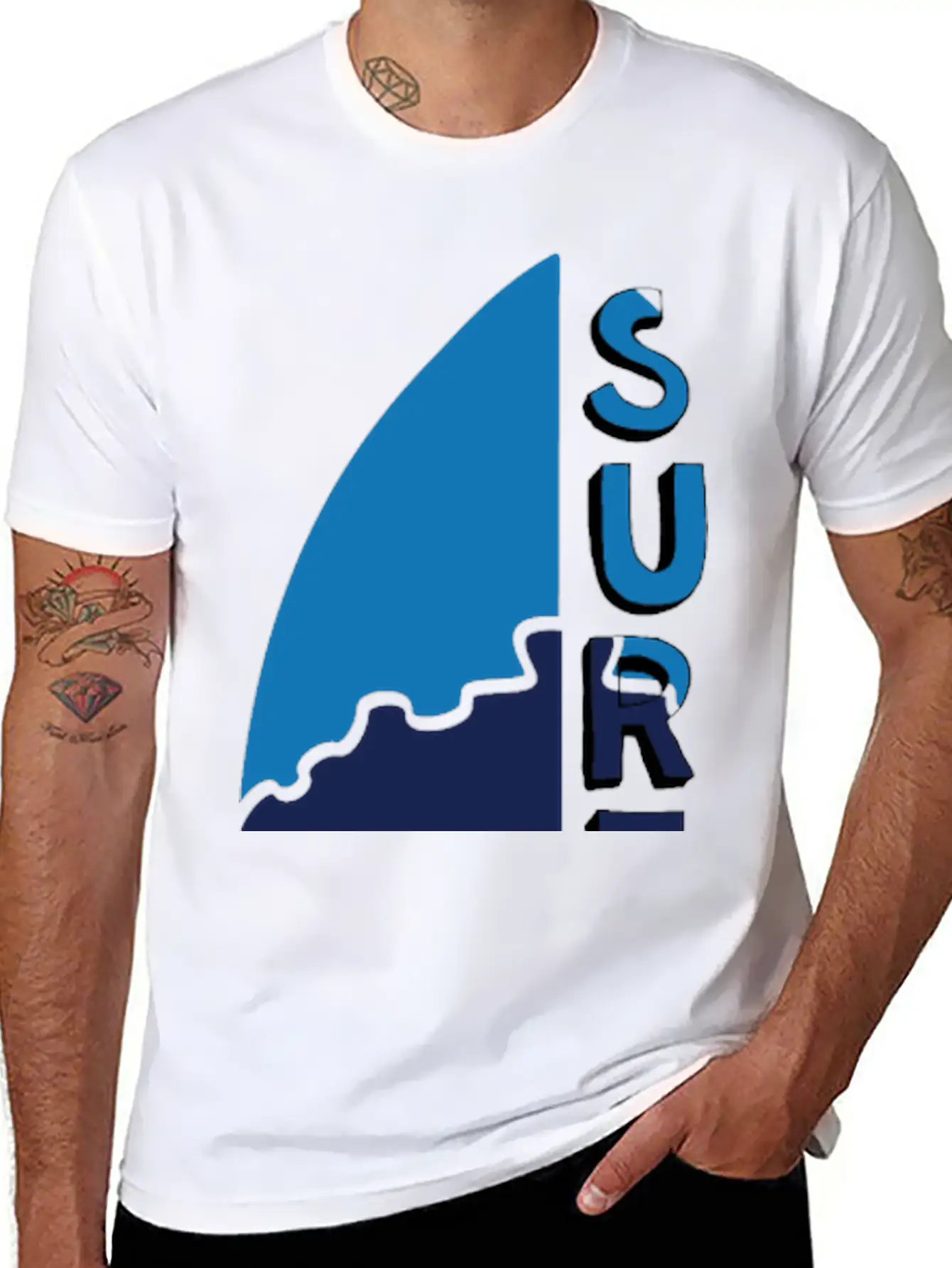 Surfing Modern Fit Casual T-Shirt – Clean And Versatile Design