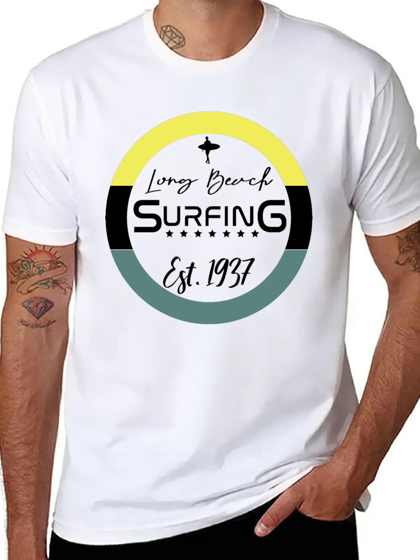 Surfing Unisex Casual T-Shirt – Clean Design For Daily Comfort