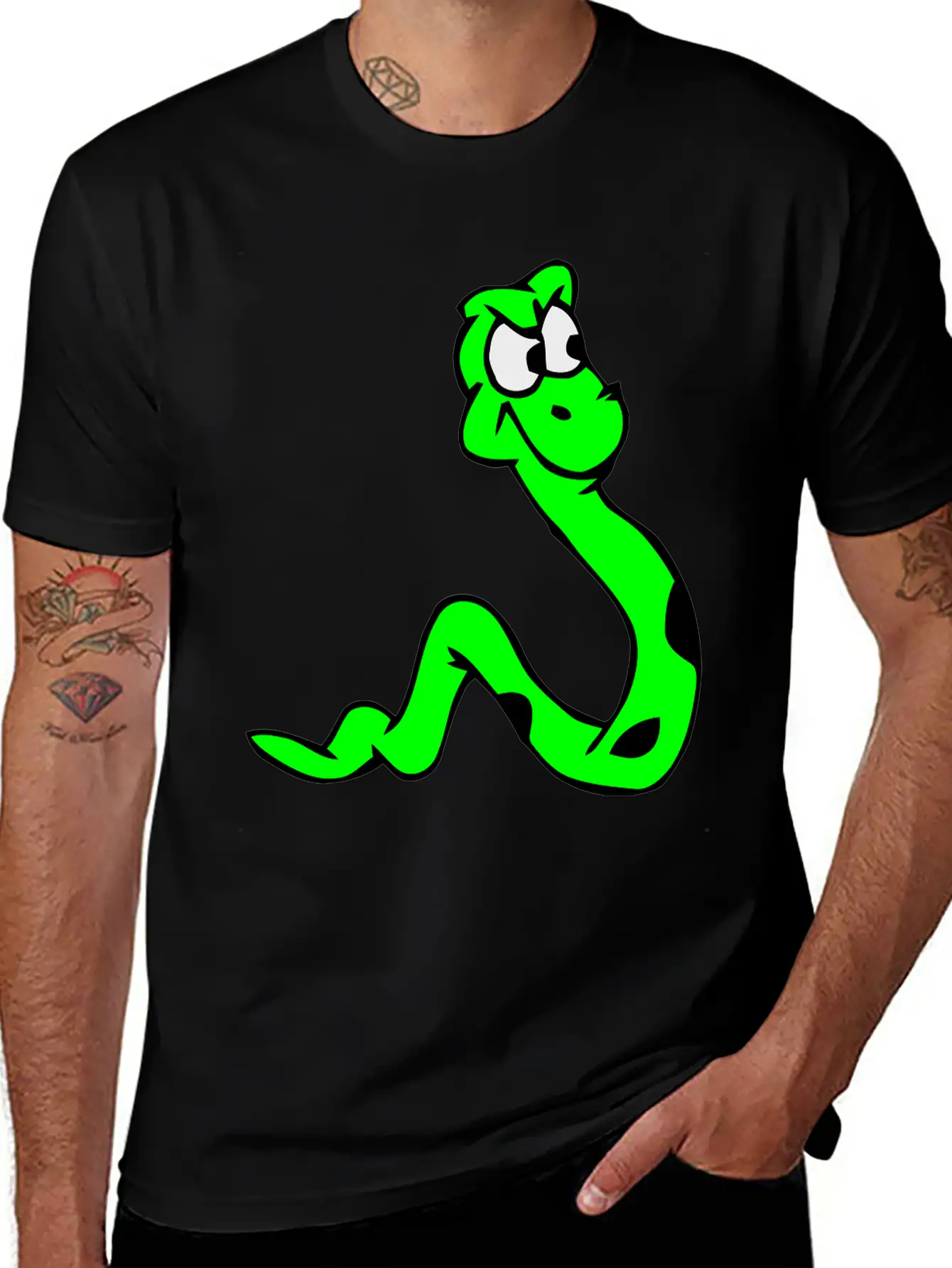 Surprised Snake Relaxed Everyday Tee – Lightweight And Durable Cotton