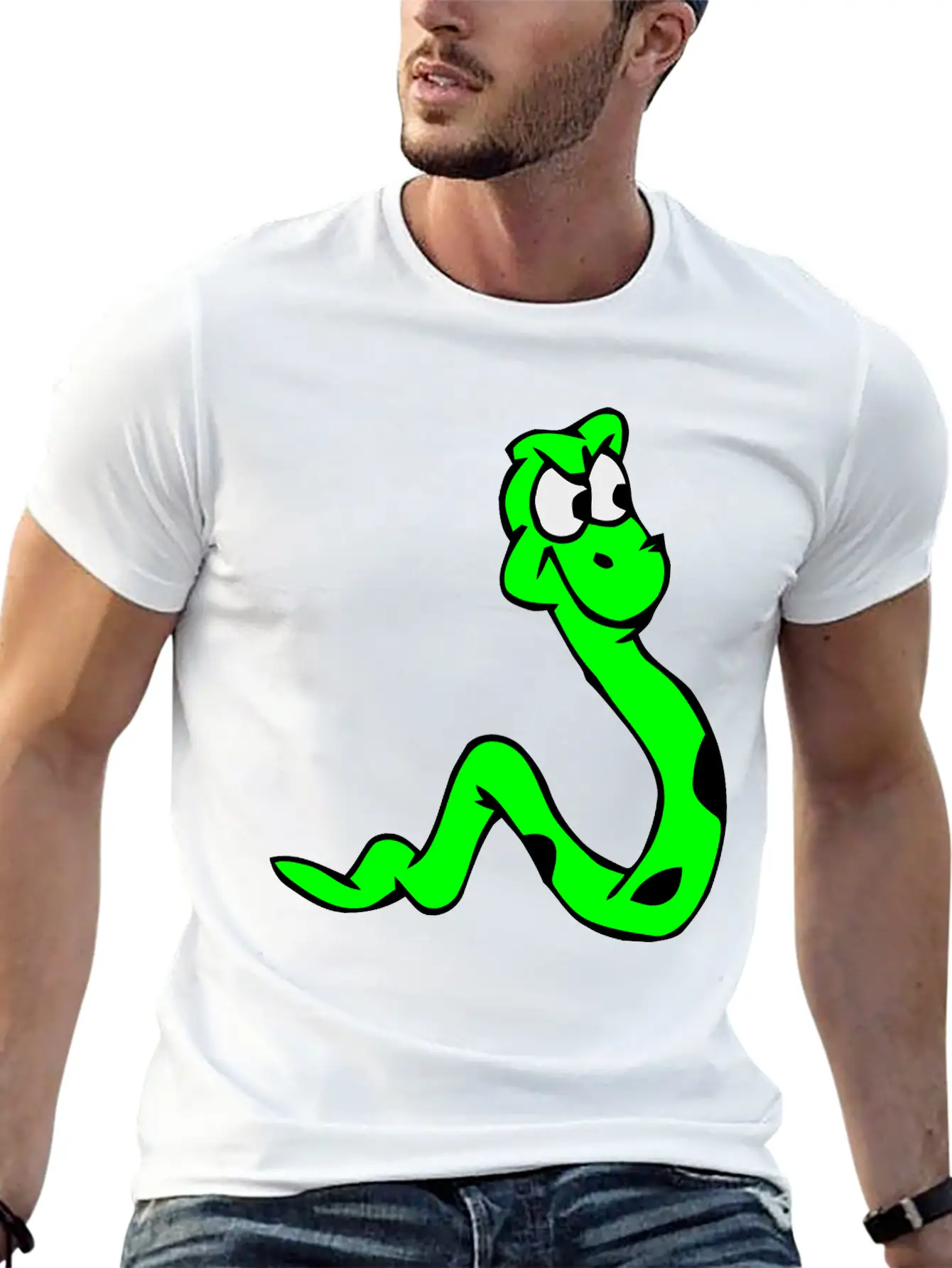 Surprised Snake Relaxed Everyday Tee – Lightweight And Durable Cotton