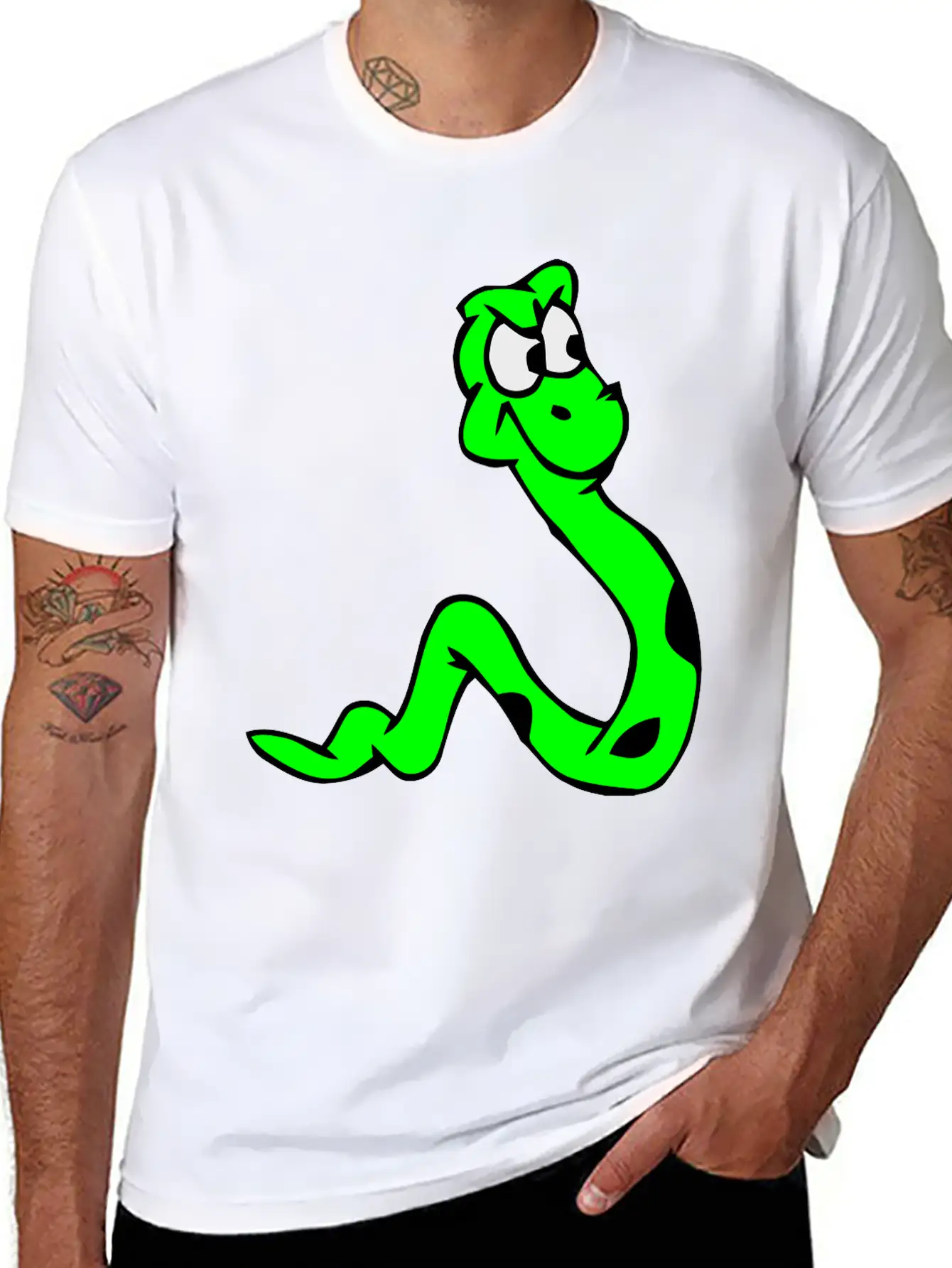 Surprised Snake Relaxed Everyday Tee – Lightweight And Durable Cotton