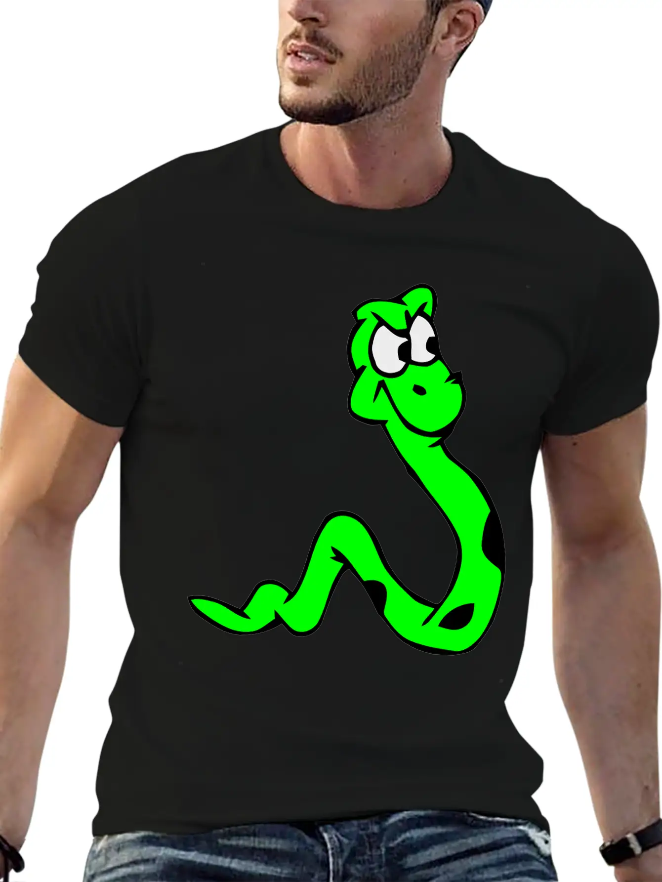 Surprised Snake Relaxed Everyday Tee – Lightweight And Durable Cotton