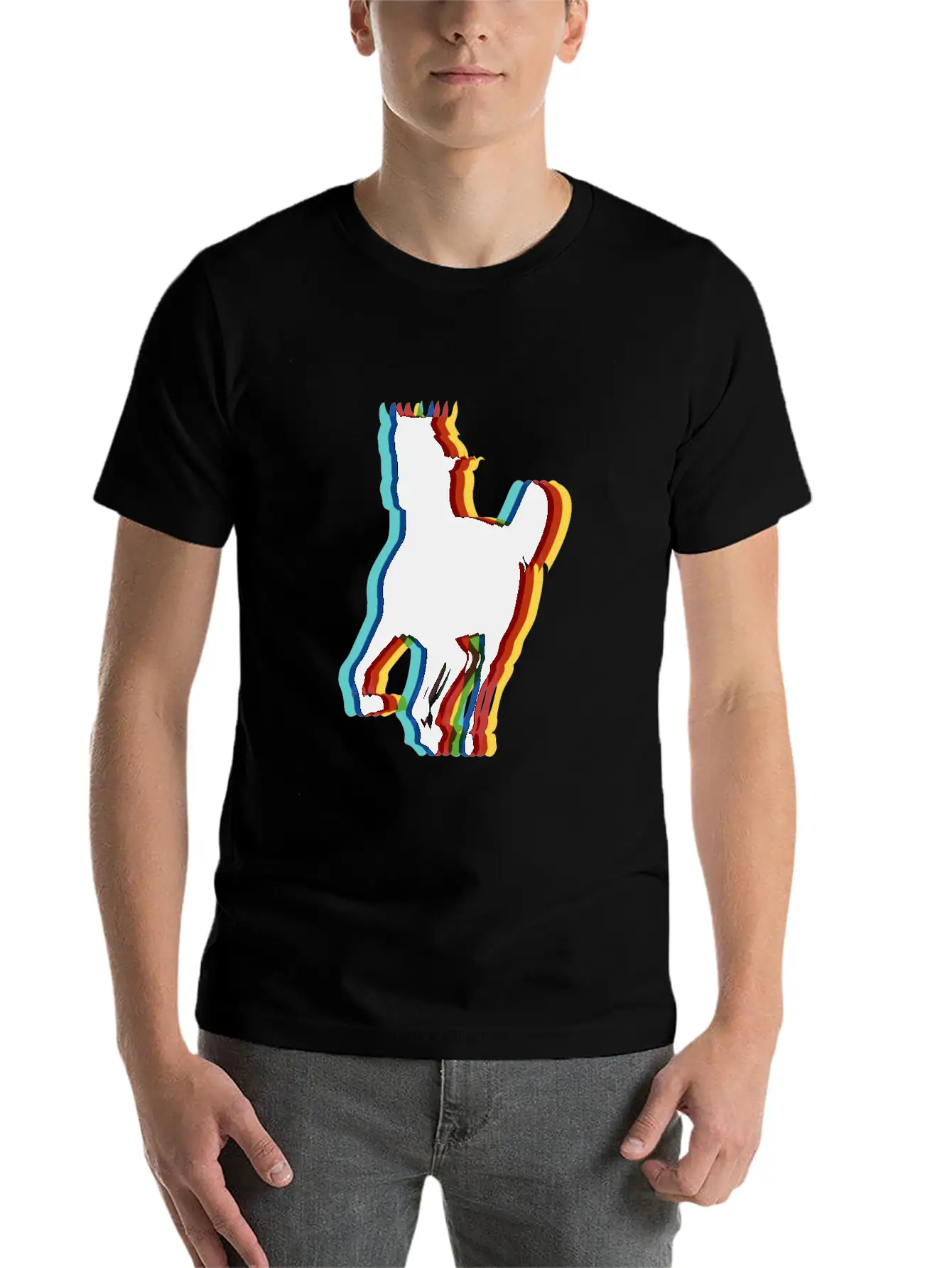 Surrealistic Horse - Psychedelic Art Modern Fit Casual T-Shirt ��� Clean And Versatile Design