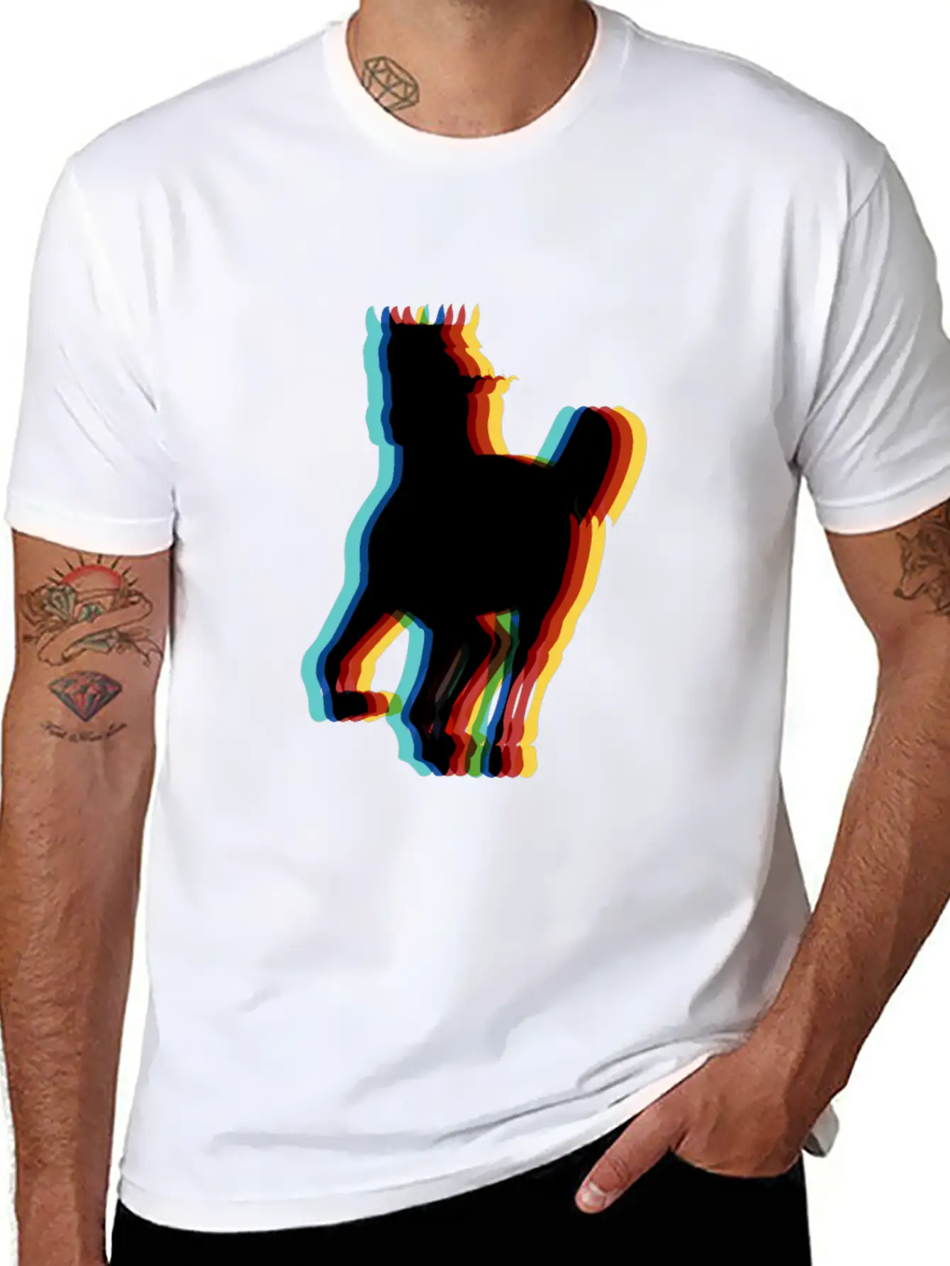 Surrealistic Horse - Psychedelic Art Modern Fit Casual T-Shirt ��� Clean And Versatile Design
