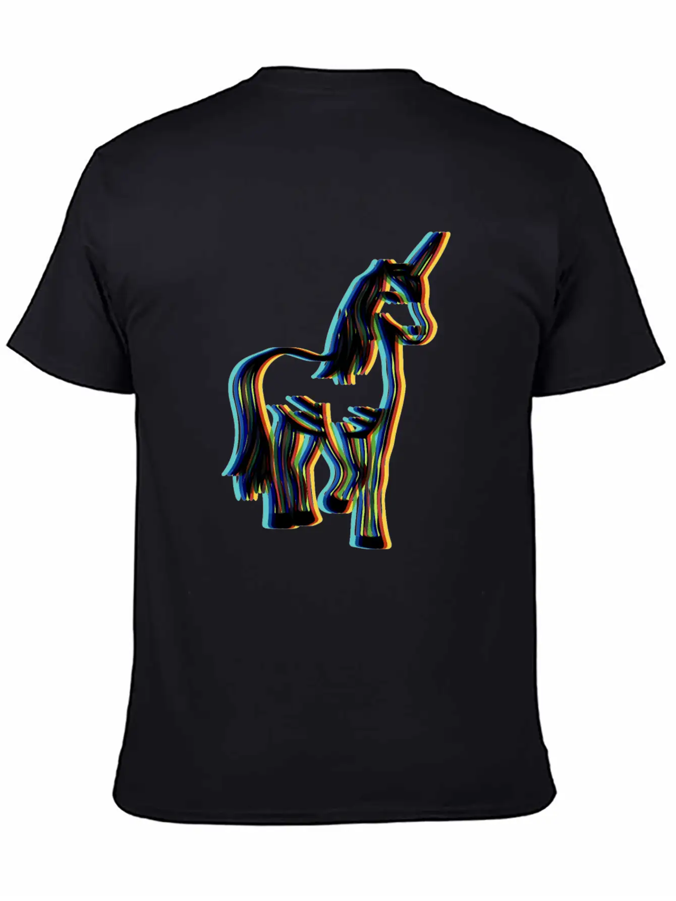 Surrealistic Rainbow Unicorn Stand Modern Fit Casual T-Shirt – Clean And Versatile Design