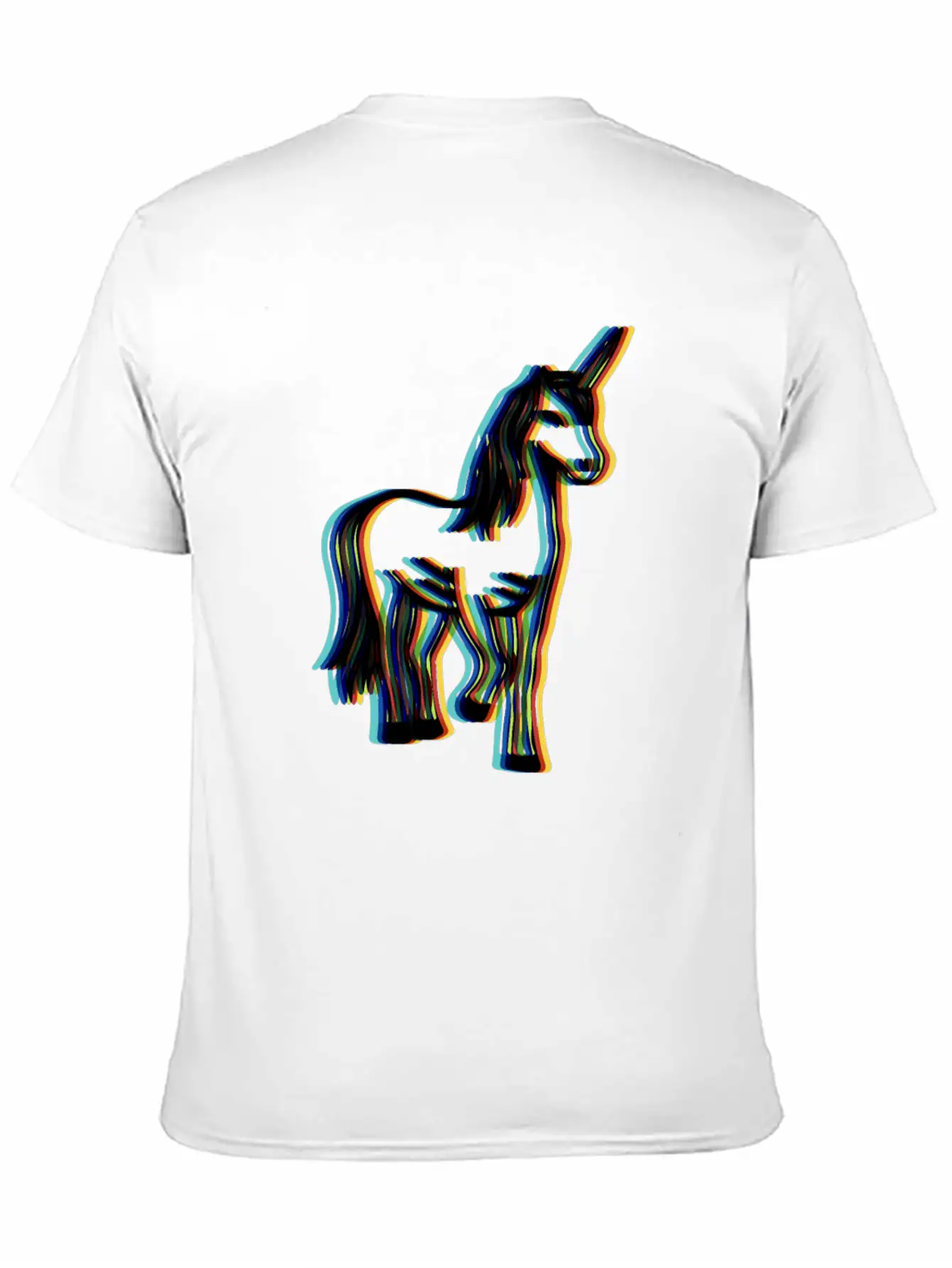 Surrealistic Rainbow Unicorn Stand Modern Fit Casual T-Shirt – Clean And Versatile Design