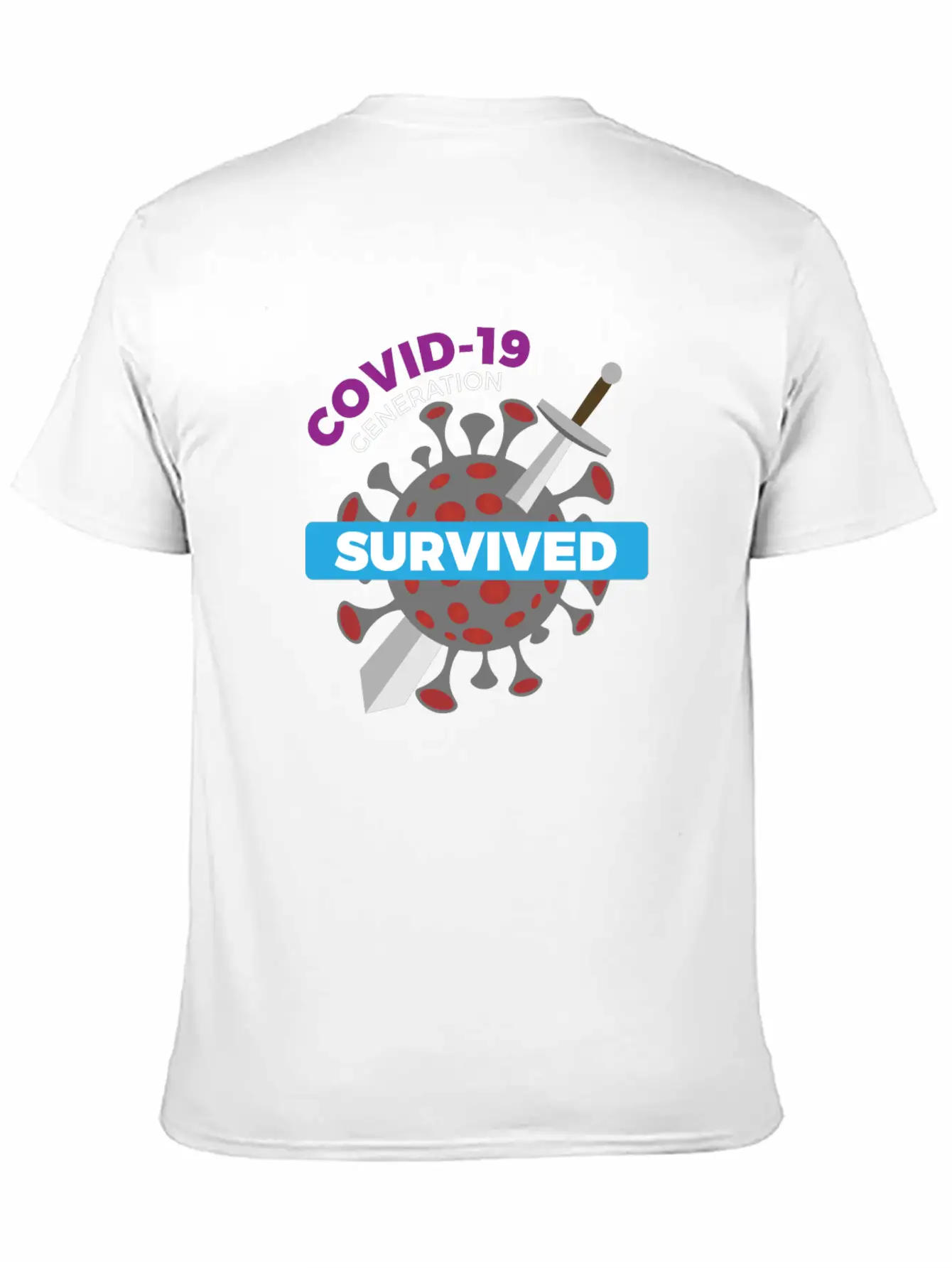 Survived Covid 19 Tshirt Modern Fit Casual T-Shirt – Clean And Versatile Design