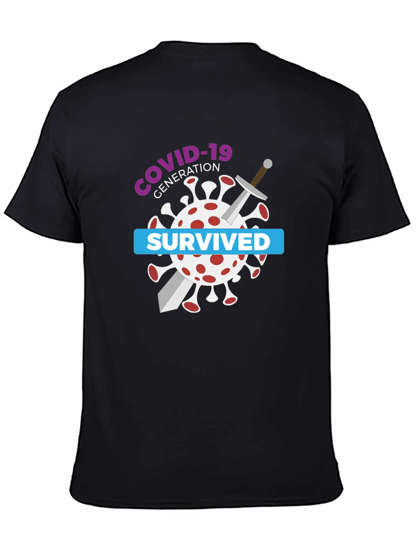 Survived Covid 19 Tshirt Modern Fit Casual T-Shirt – Clean And Versatile Design