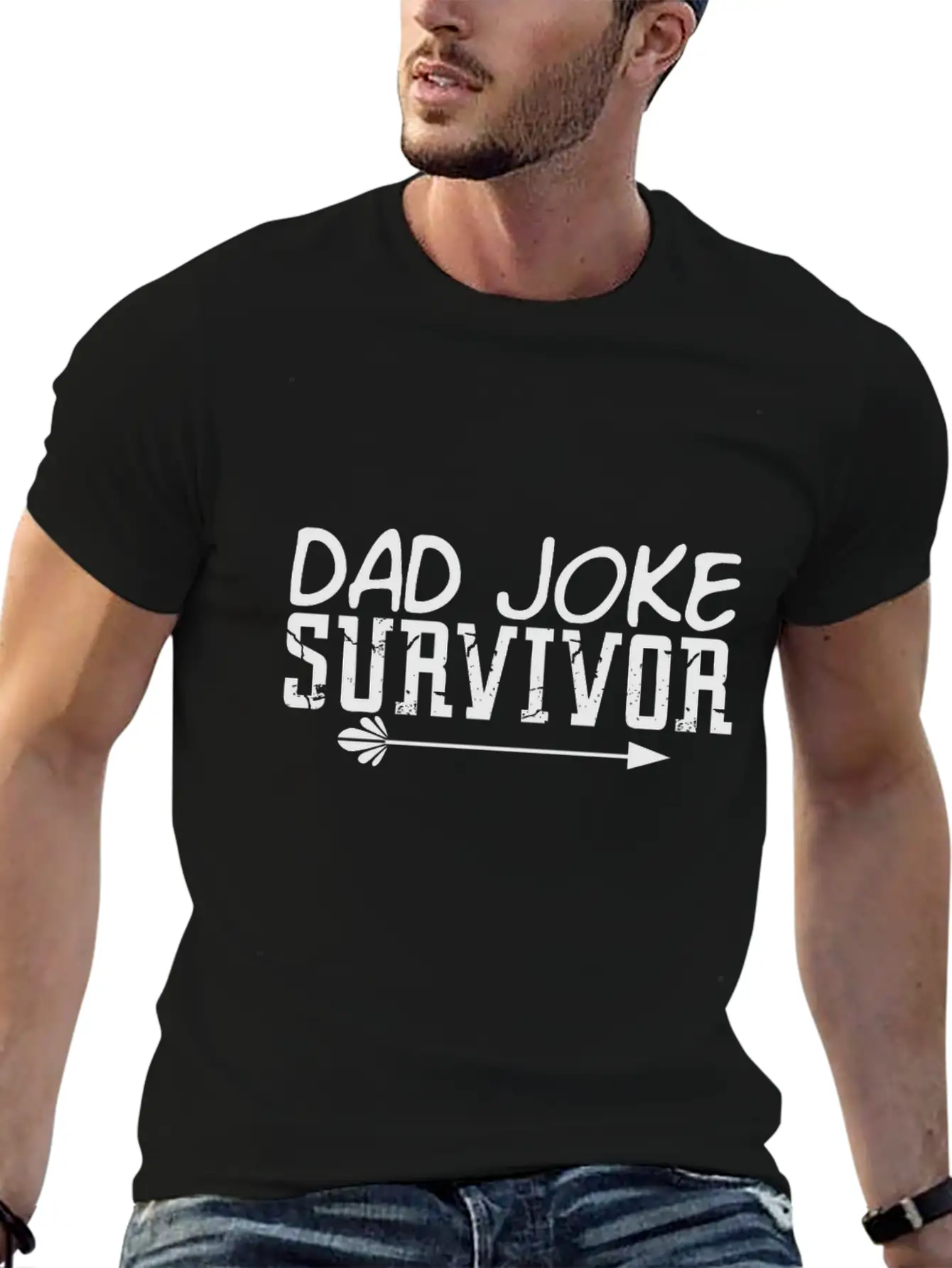 Survivor Of The Dad Joke Soft Cotton Short Sleeve Tee – Unisex Wardrobe Staple