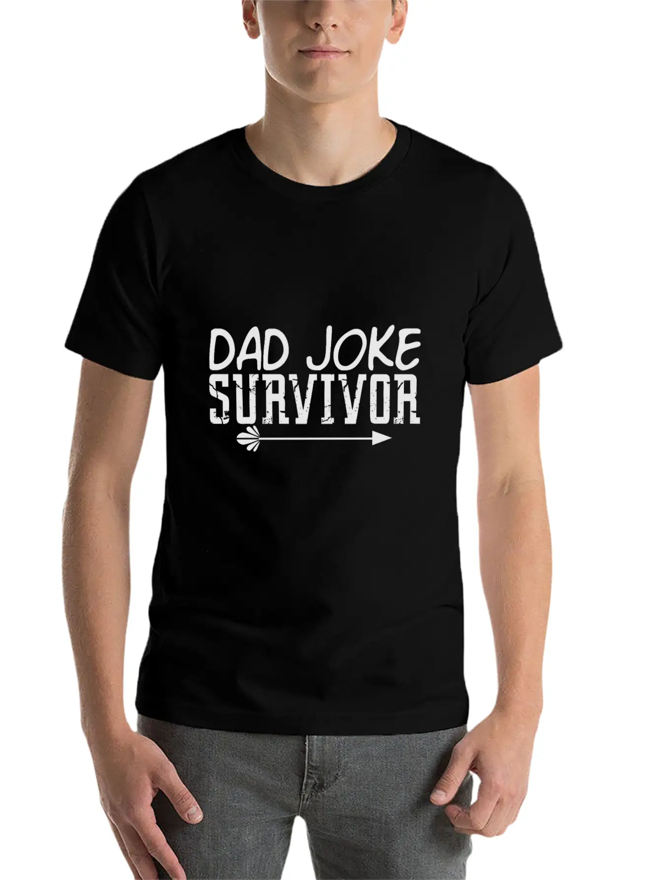 Survivor Of The Dad Joke Soft Cotton Short Sleeve Tee – Unisex Wardrobe Staple