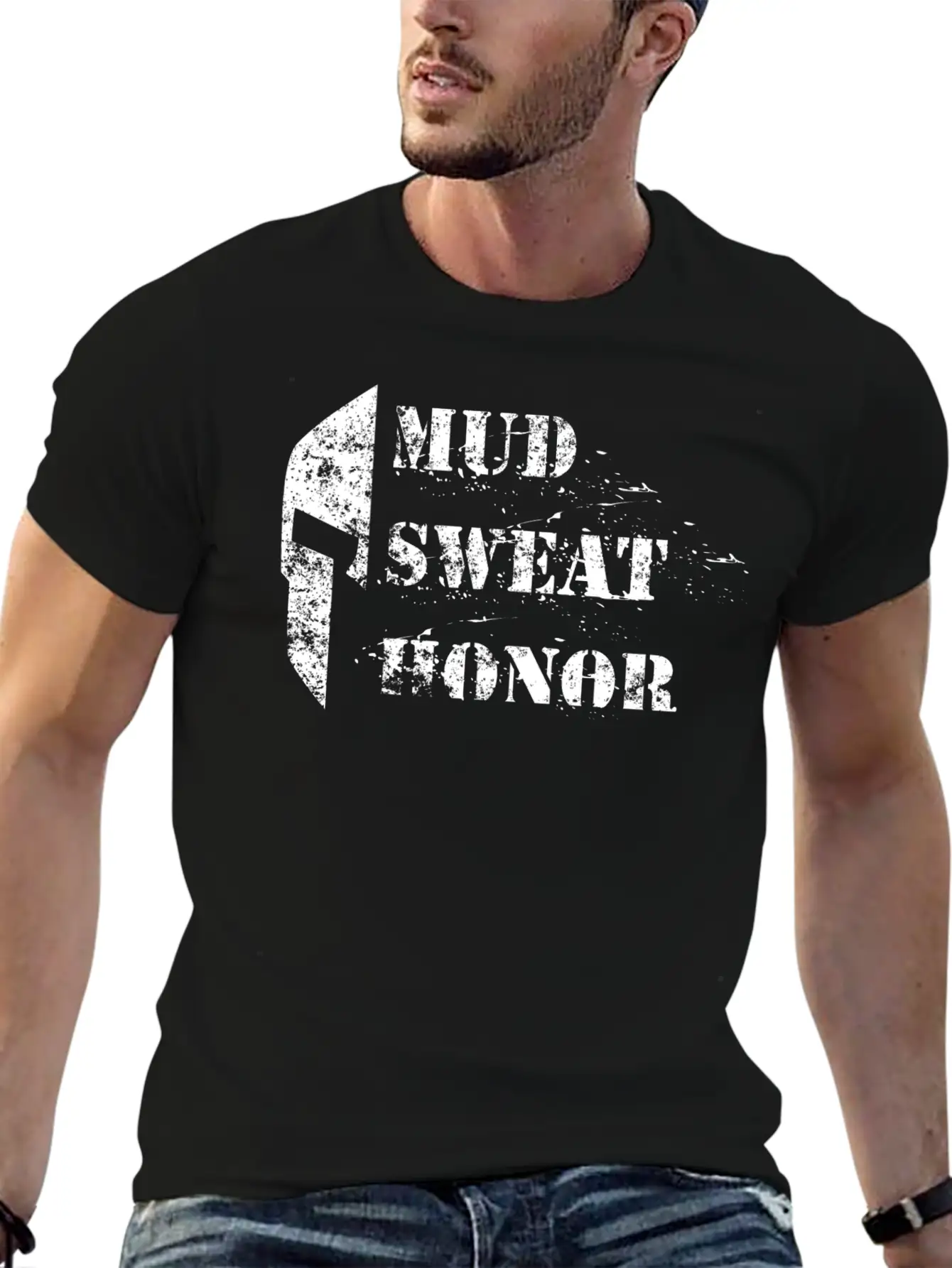 Sweat Mud Honor Sparta Unisex Casual T-Shirt – Clean Design For Daily Comfort