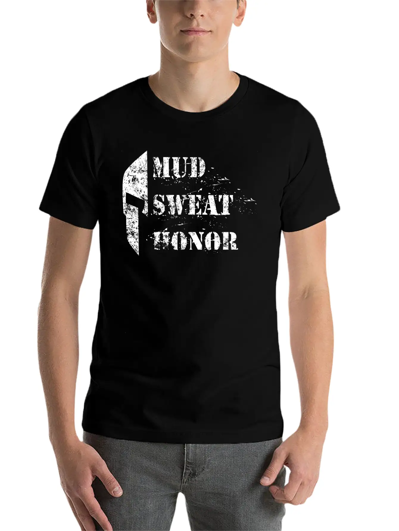 Sweat Mud Honor Sparta Unisex Casual T-Shirt – Clean Design For Daily Comfort