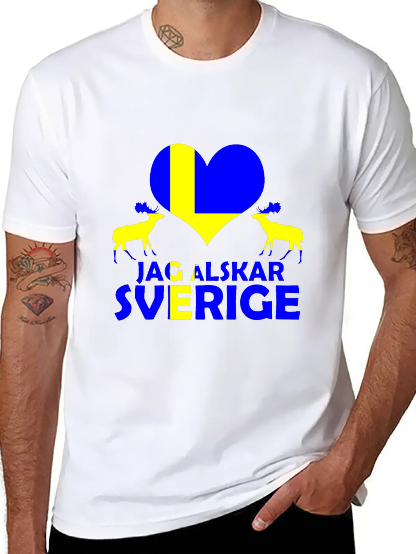Sweden Culture Modern Fit Casual T-Shirt – Clean And Versatile Design