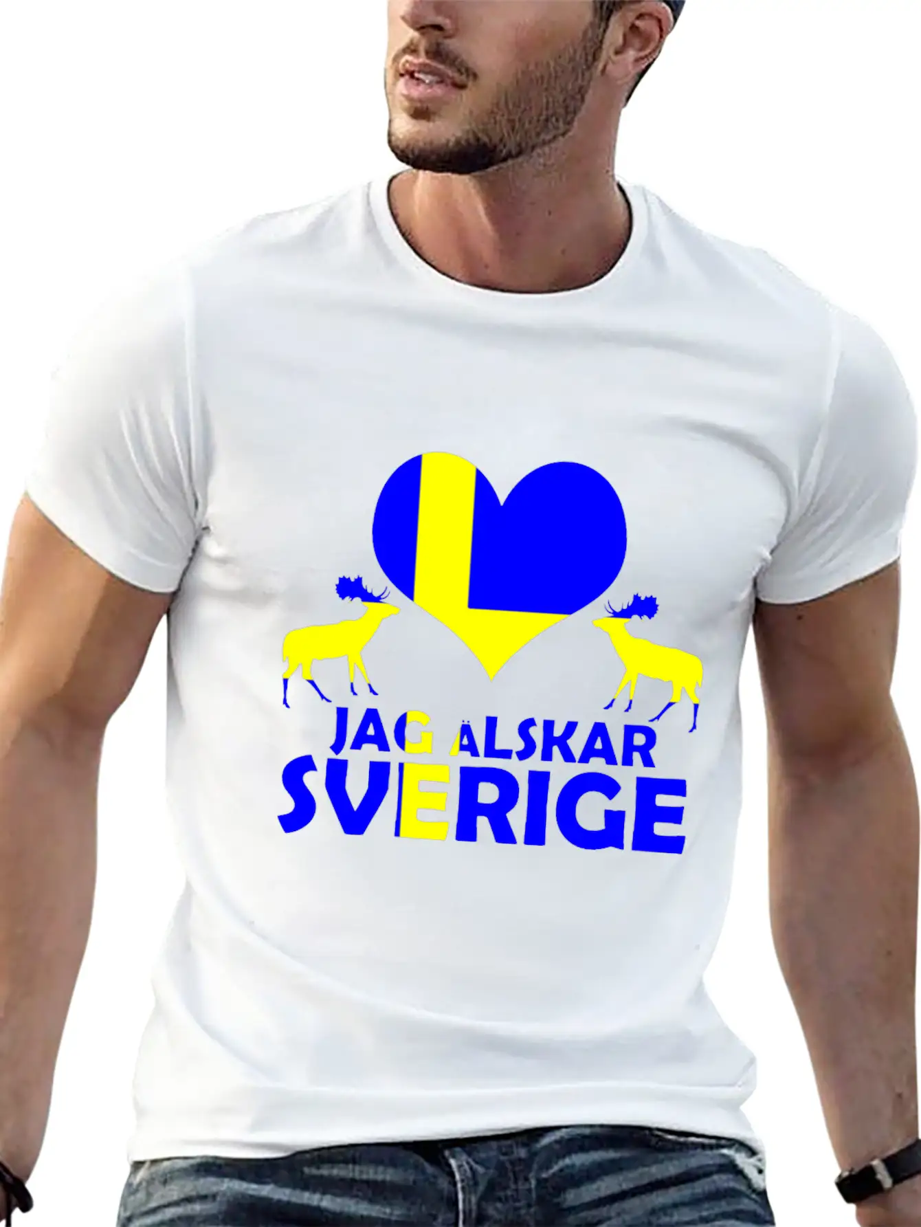 Sweden Culture Modern Fit Casual T-Shirt – Clean And Versatile Design