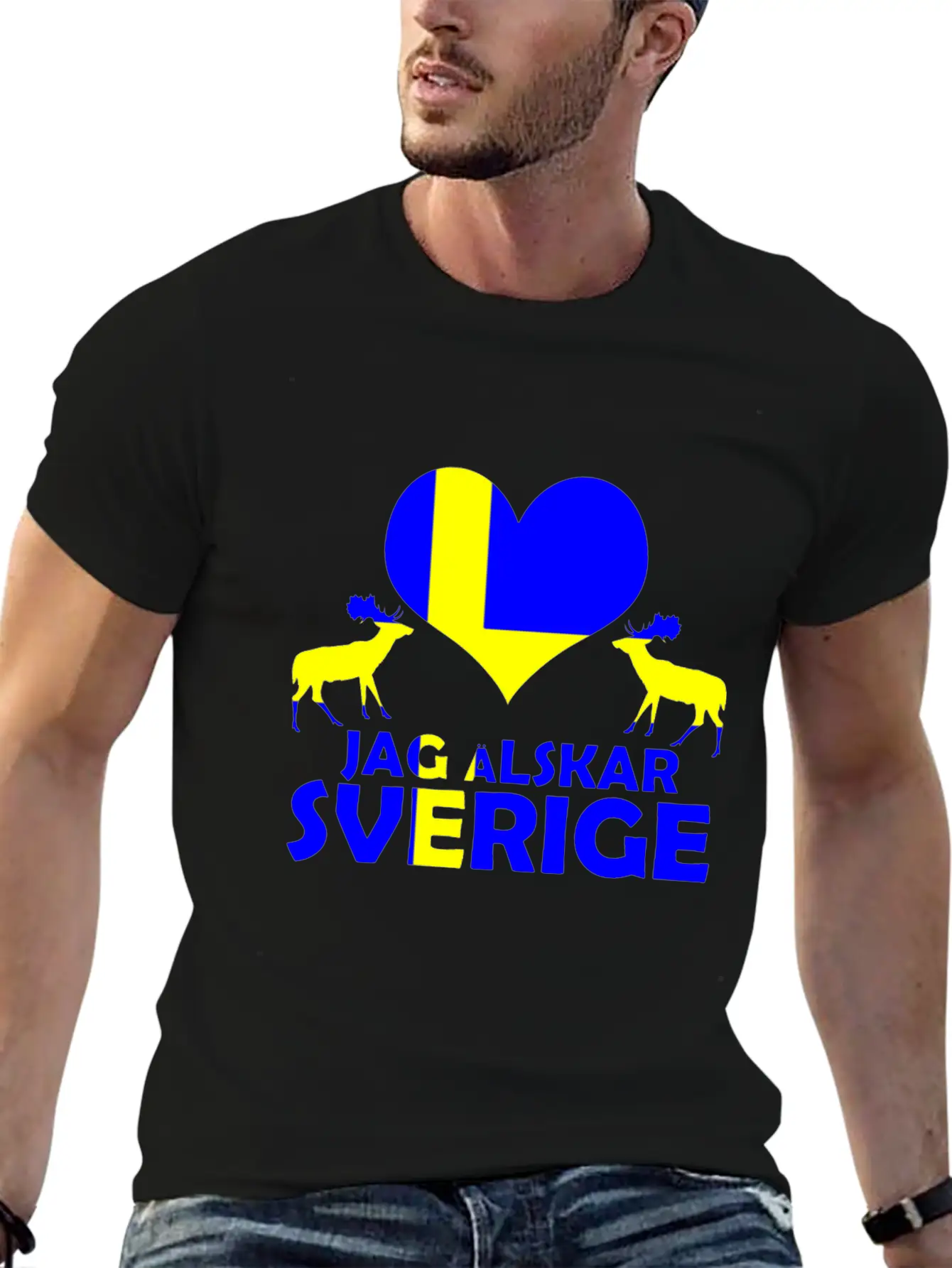 Sweden Culture Modern Fit Casual T-Shirt – Clean And Versatile Design