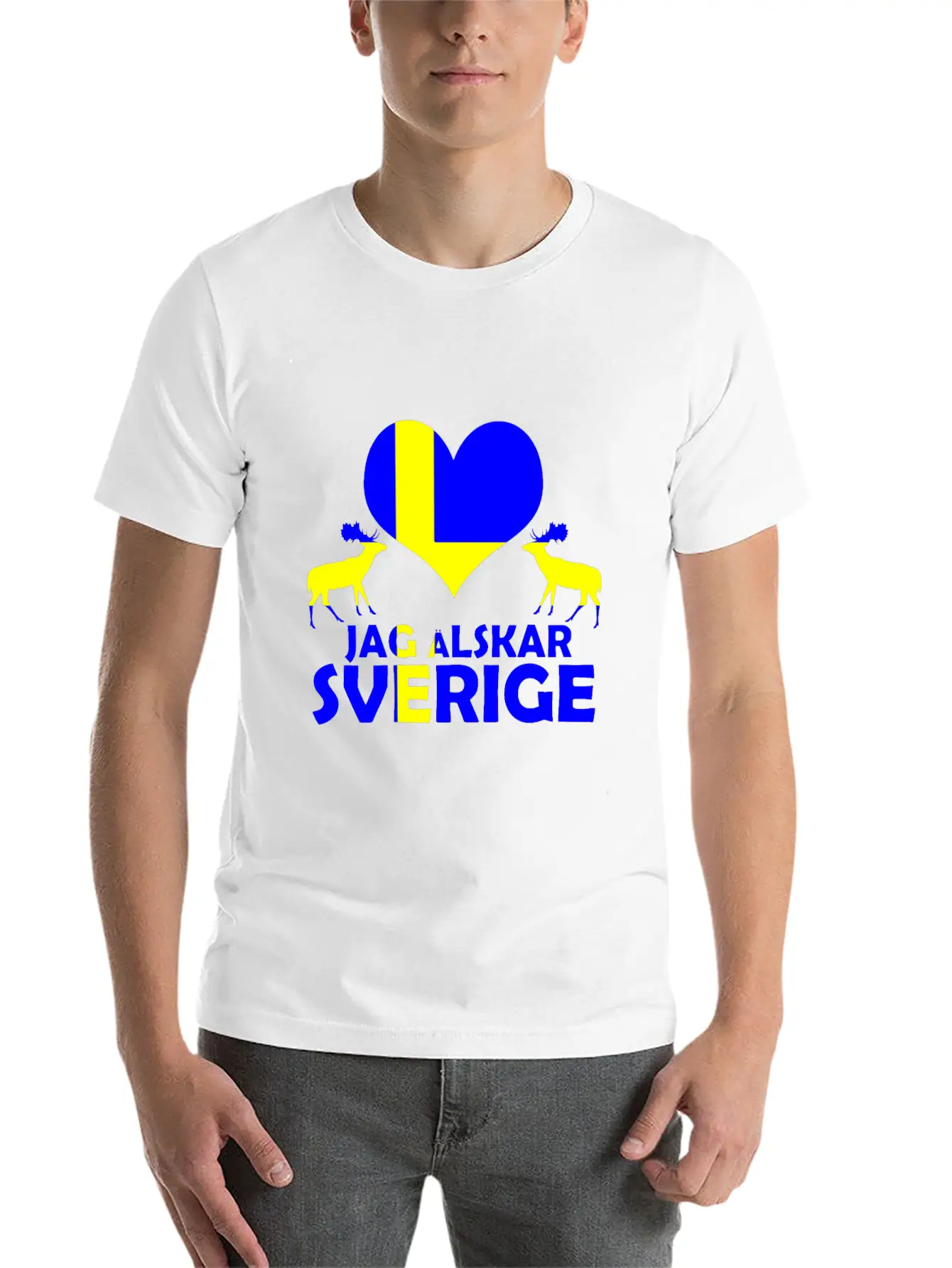 Sweden Culture Modern Fit Casual T-Shirt – Clean And Versatile Design