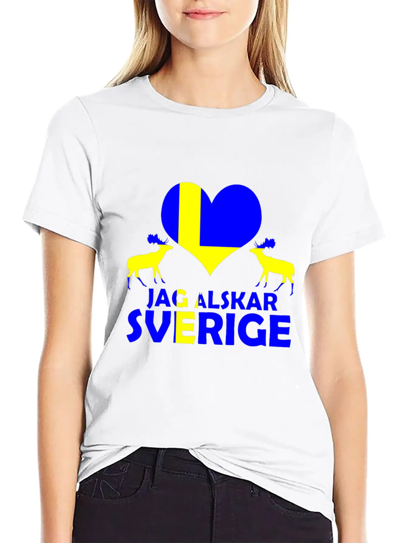 Sweden Culture Modern Fit Casual T-Shirt – Clean And Versatile Design