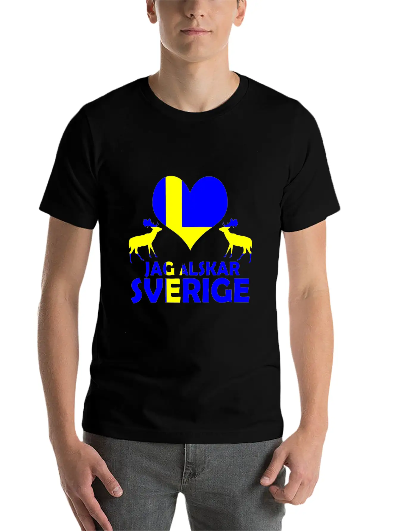 Sweden Culture Modern Fit Casual T-Shirt – Clean And Versatile Design