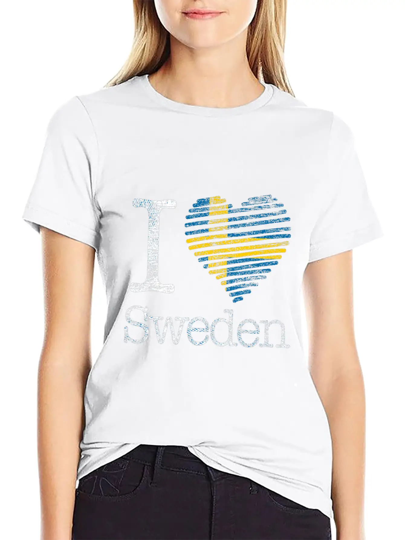 Sweden Love Classic Fit Graphic Tee For Daily Comfort – Unisex Cotton Shirt