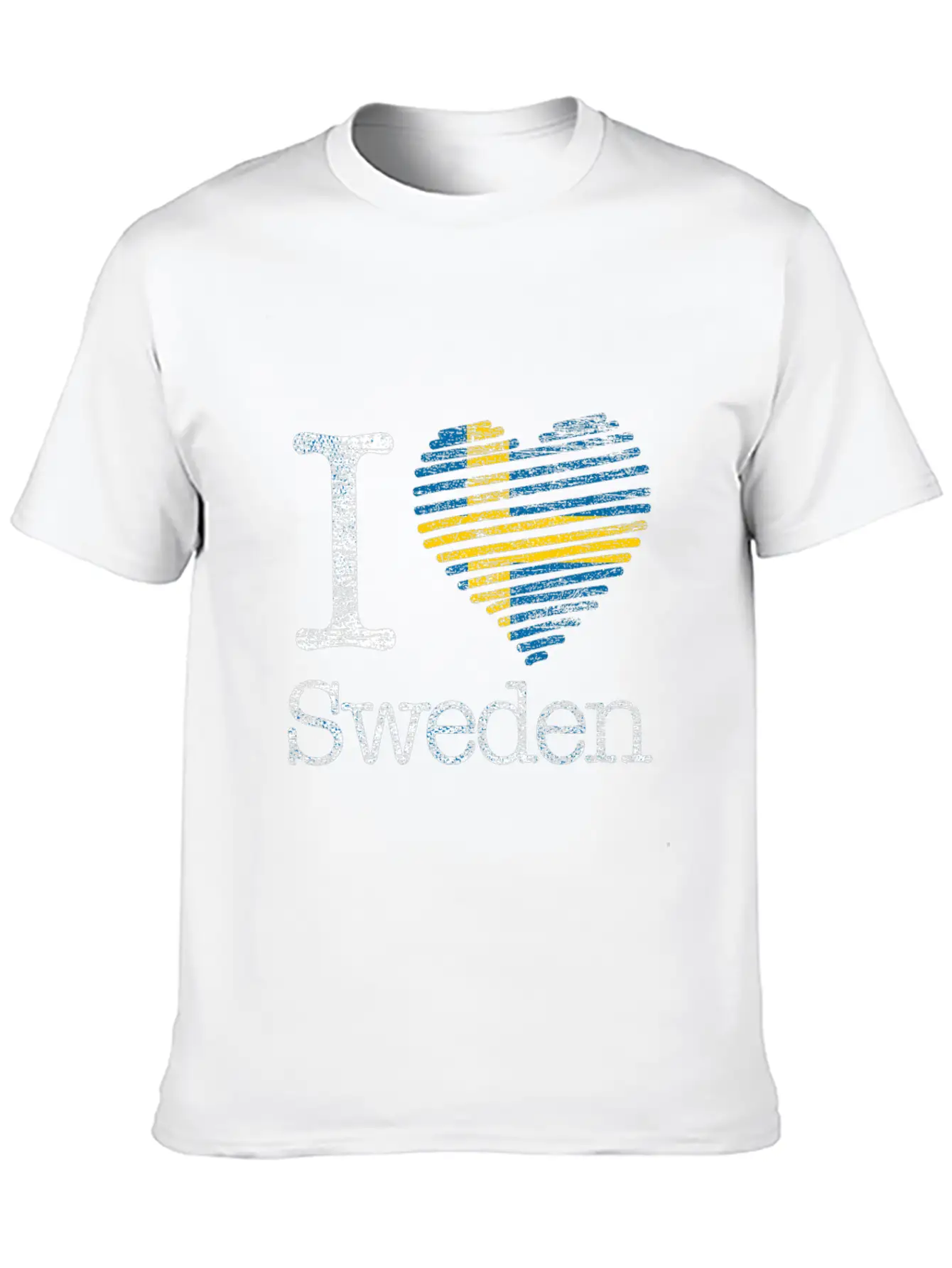 Sweden Love Classic Fit Graphic Tee For Daily Comfort – Unisex Cotton Shirt
