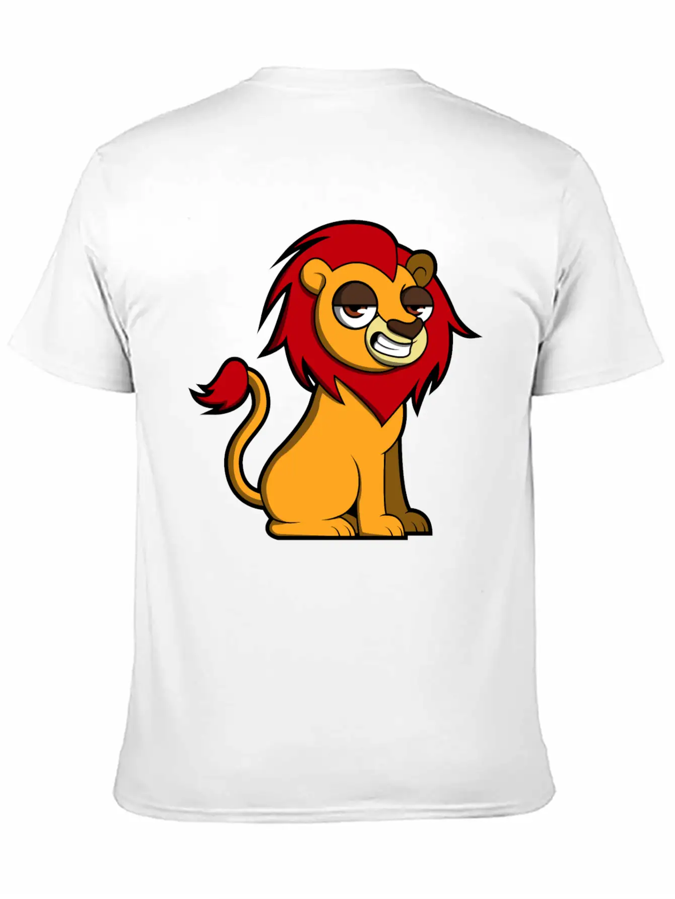Sweet Lion Classic Fit Graphic Tee For Daily Comfort – Unisex Cotton Shirt