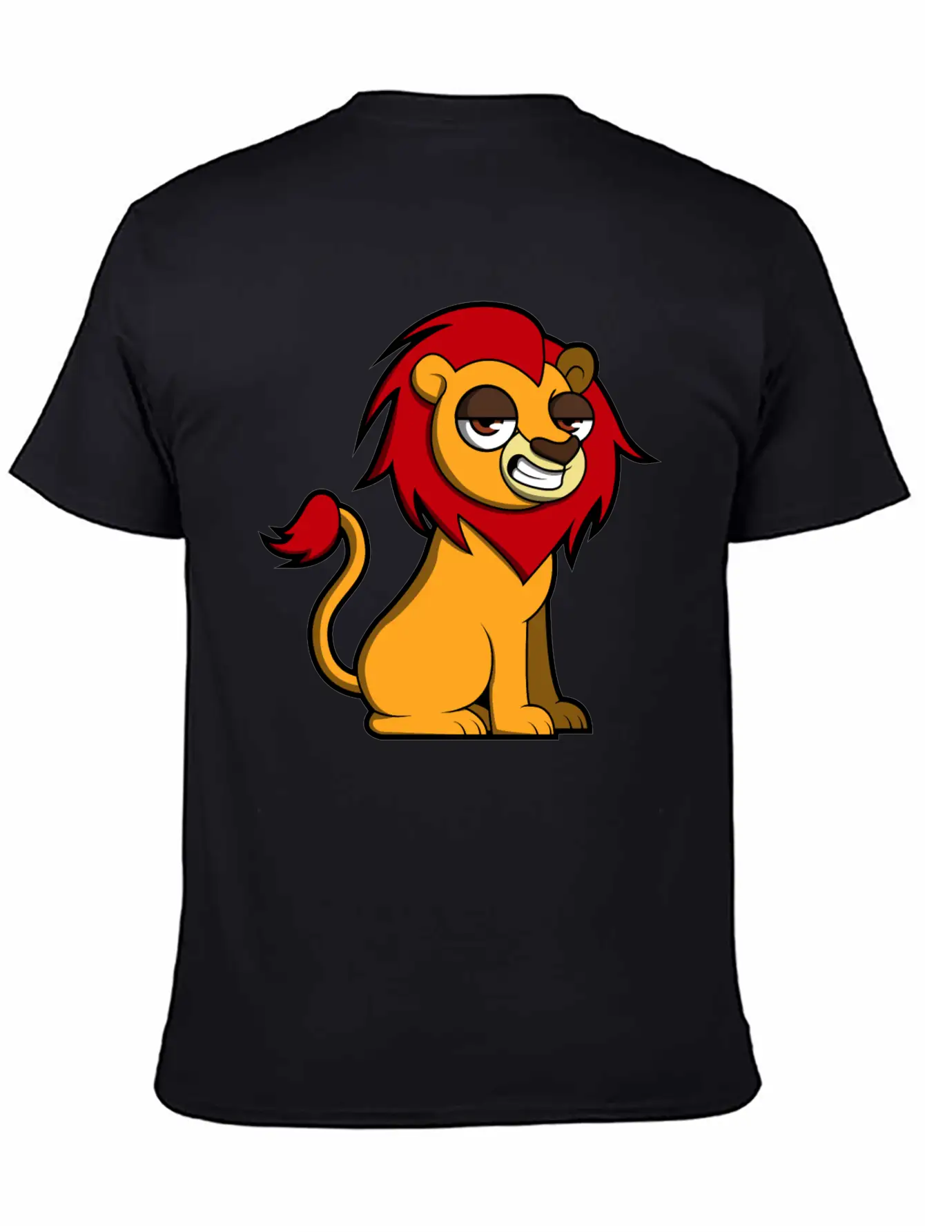 Sweet Lion Classic Fit Graphic Tee For Daily Comfort – Unisex Cotton Shirt