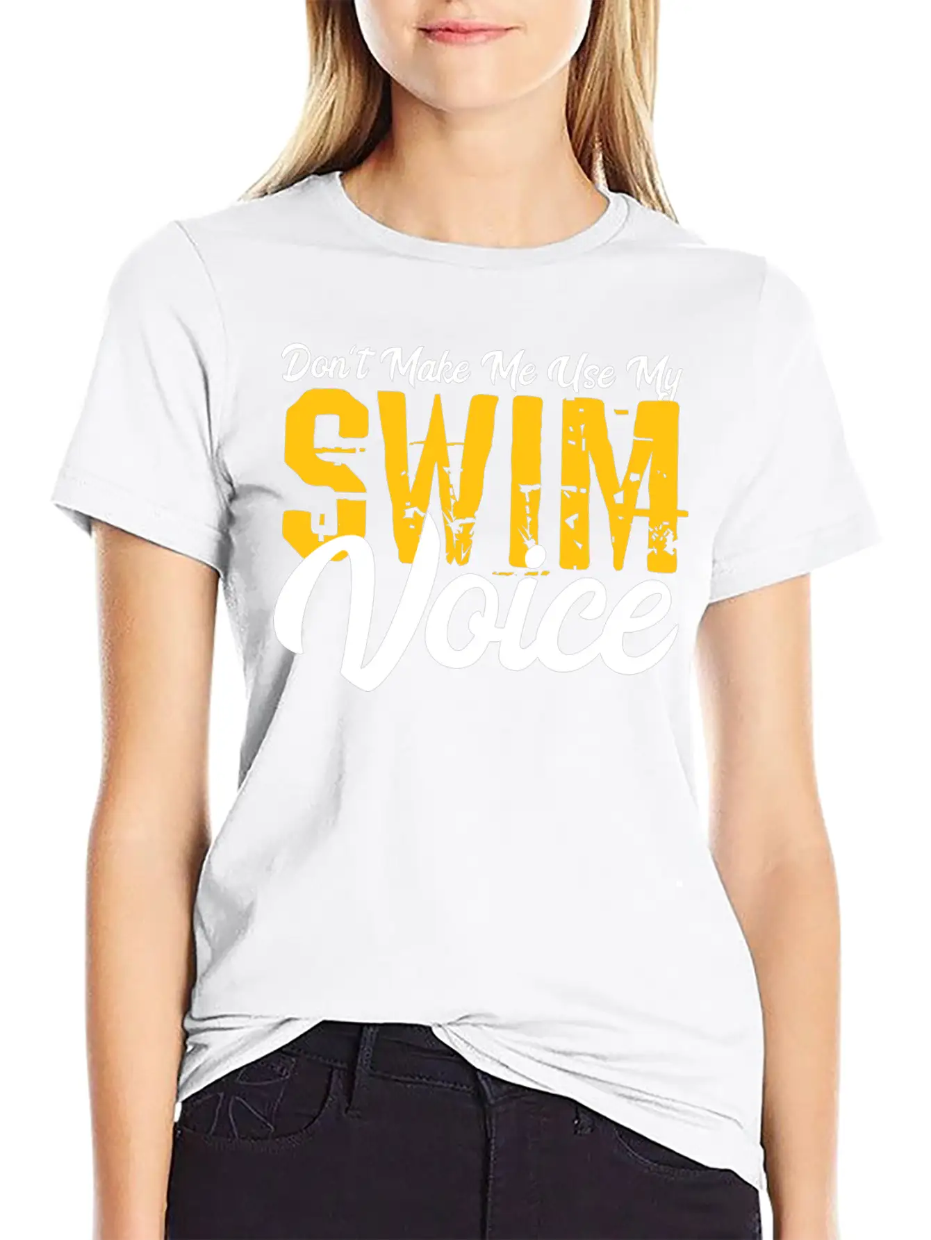 Swimmer Voice Gift Modern Fit Casual T-Shirt – Clean And Versatile Design