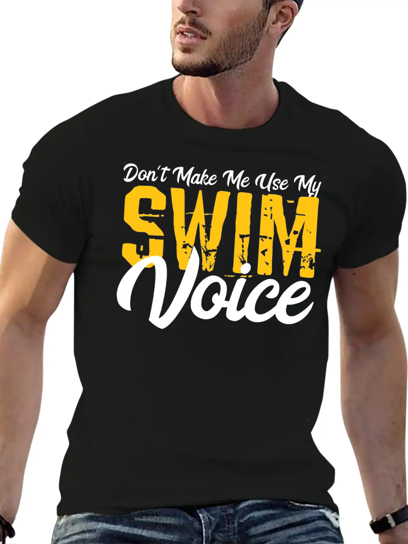 Swimmer Voice Gift Modern Fit Casual T-Shirt – Clean And Versatile Design