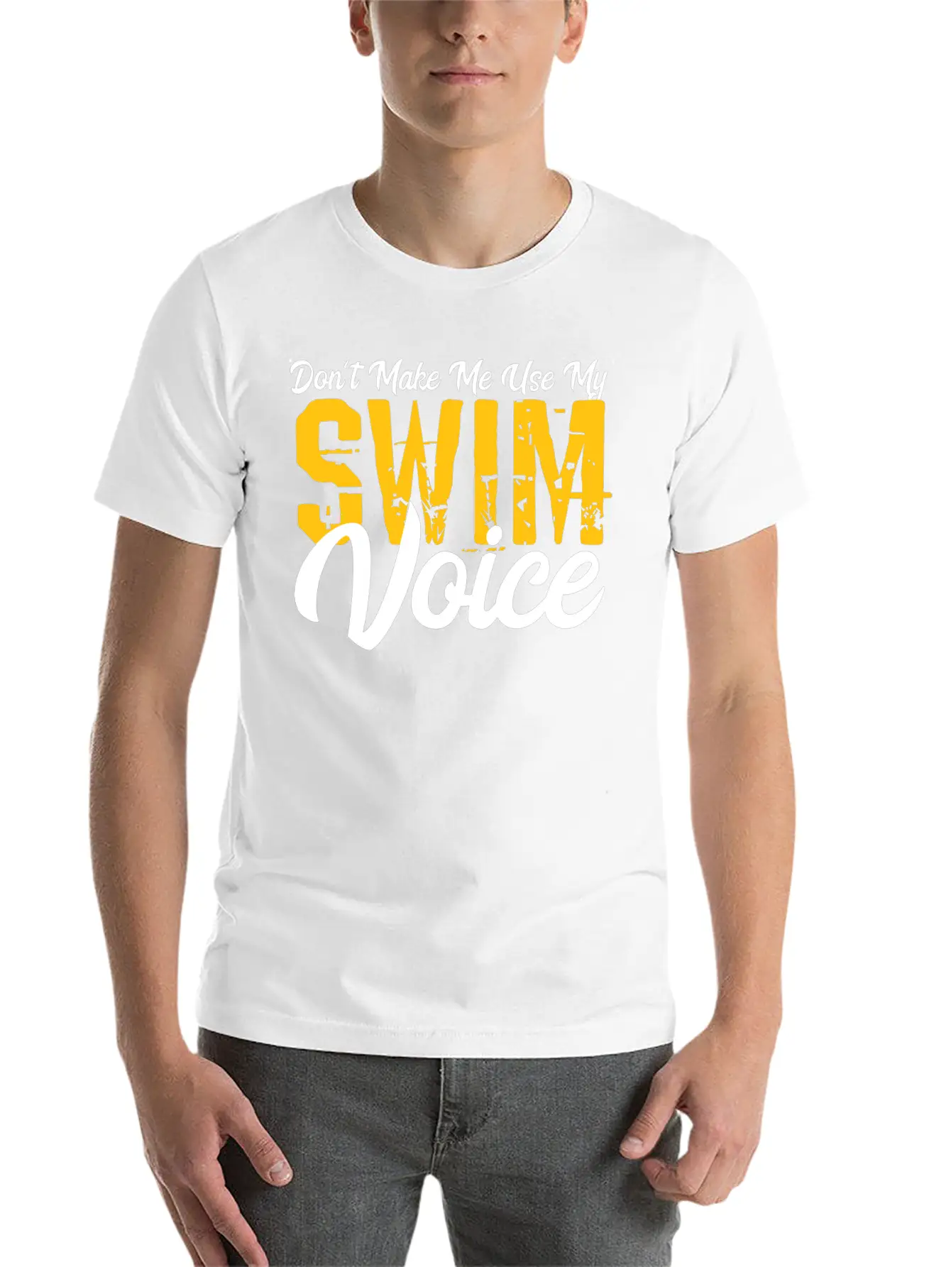 Swimmer Voice Gift Modern Fit Casual T-Shirt – Clean And Versatile Design