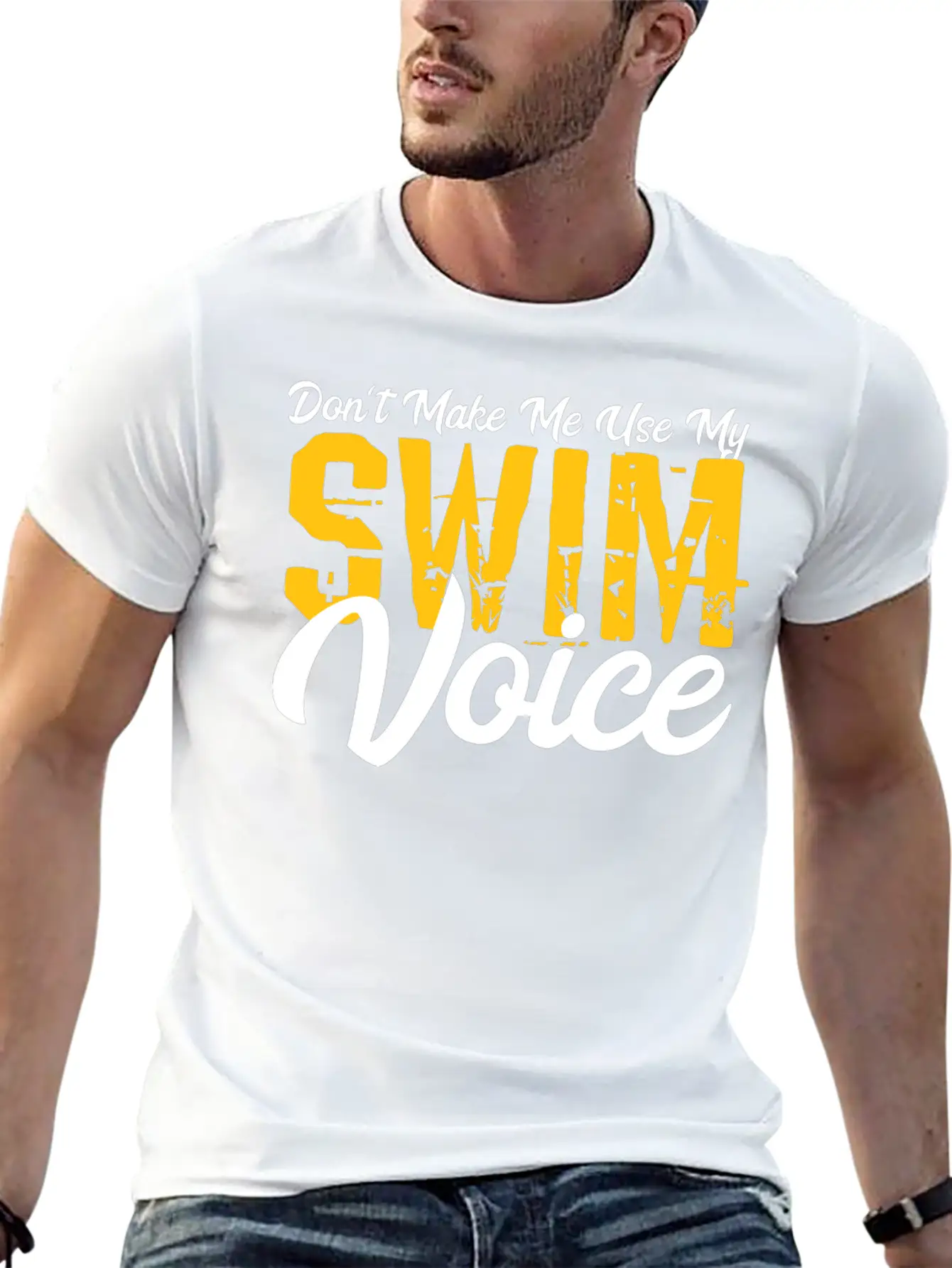 Swimmer Voice Gift Modern Fit Casual T-Shirt – Clean And Versatile Design