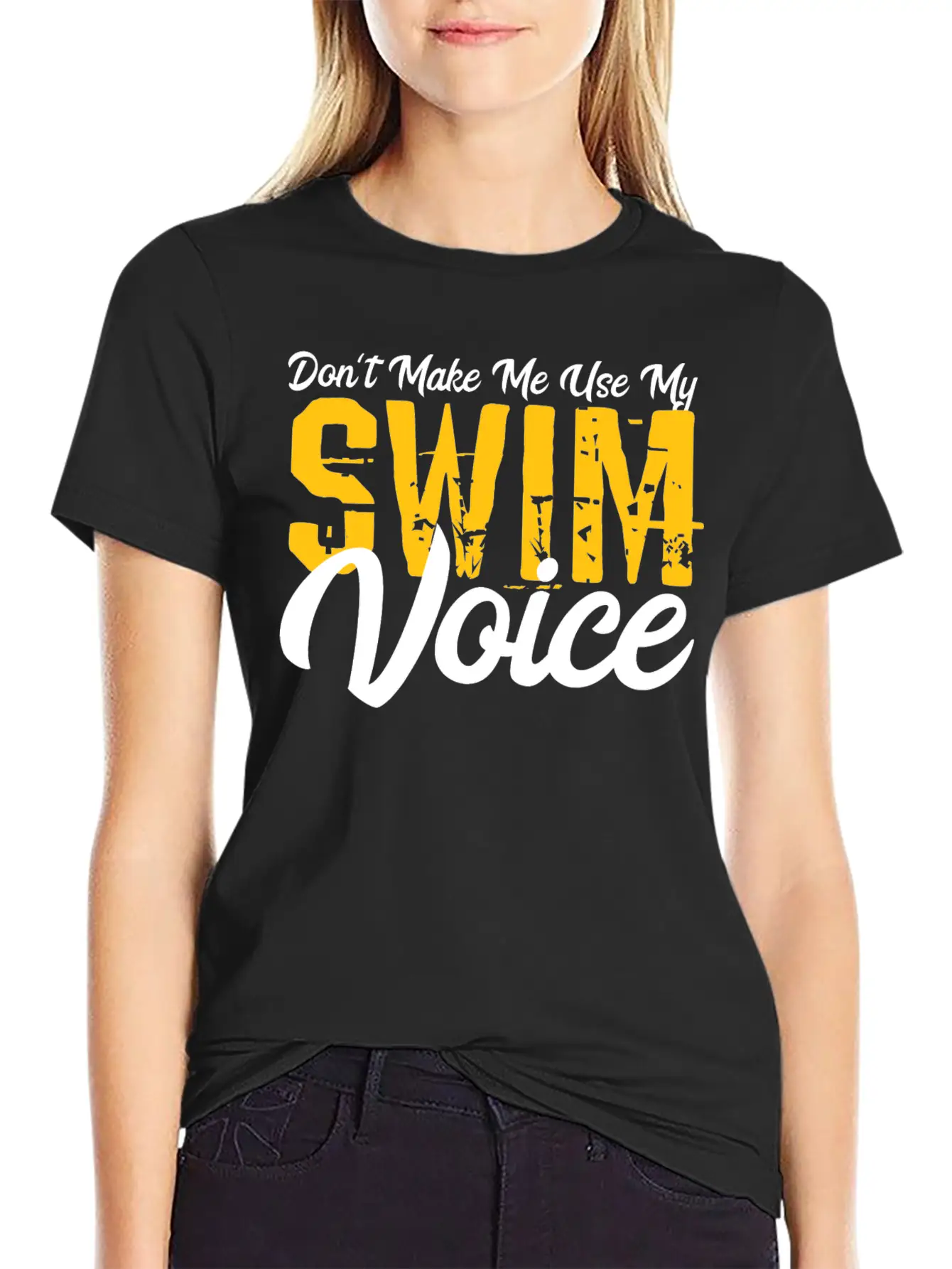 Swimmer Voice Gift Modern Fit Casual T-Shirt – Clean And Versatile Design