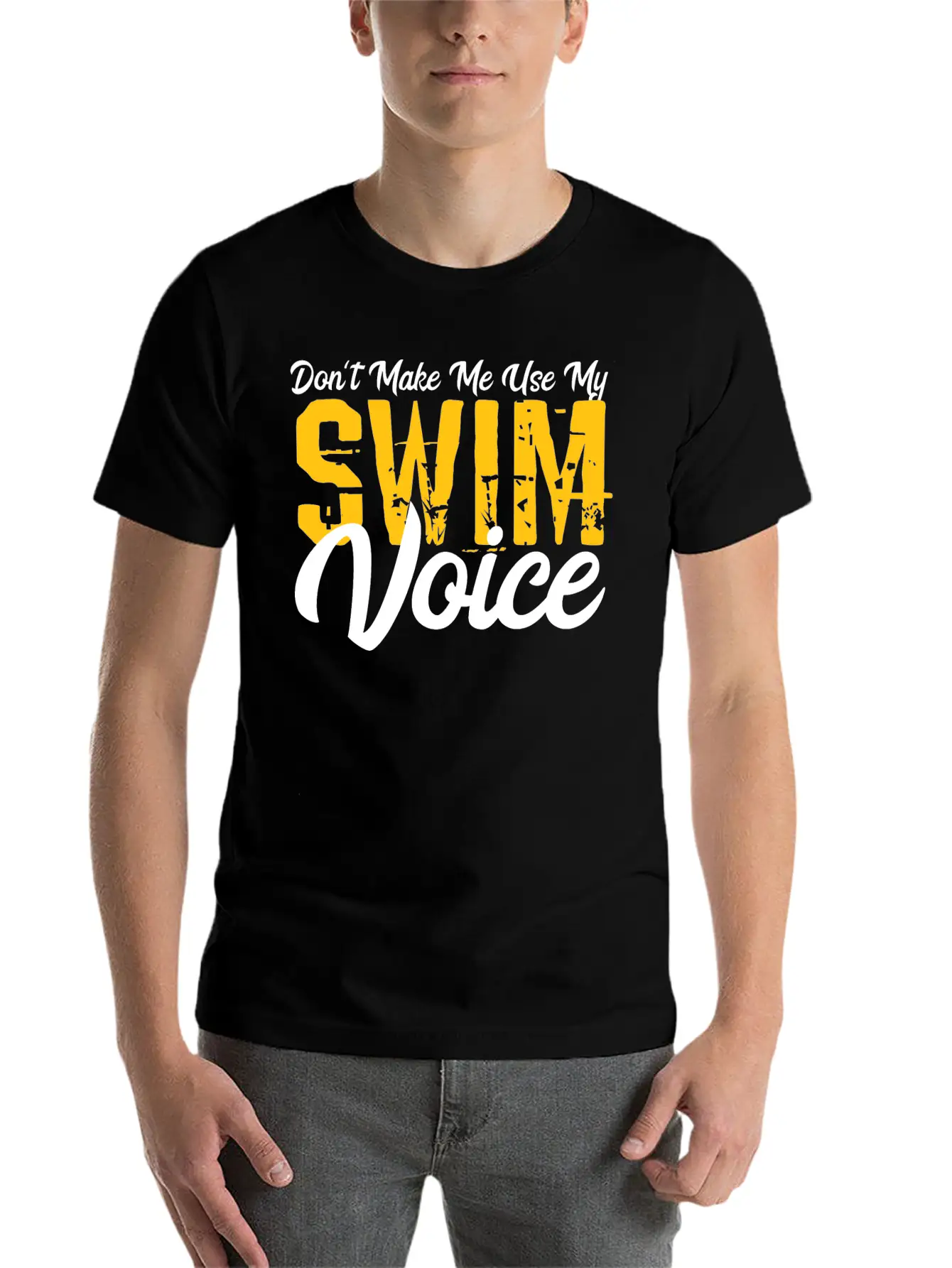 Swimmer Voice Gift Modern Fit Casual T-Shirt – Clean And Versatile Design